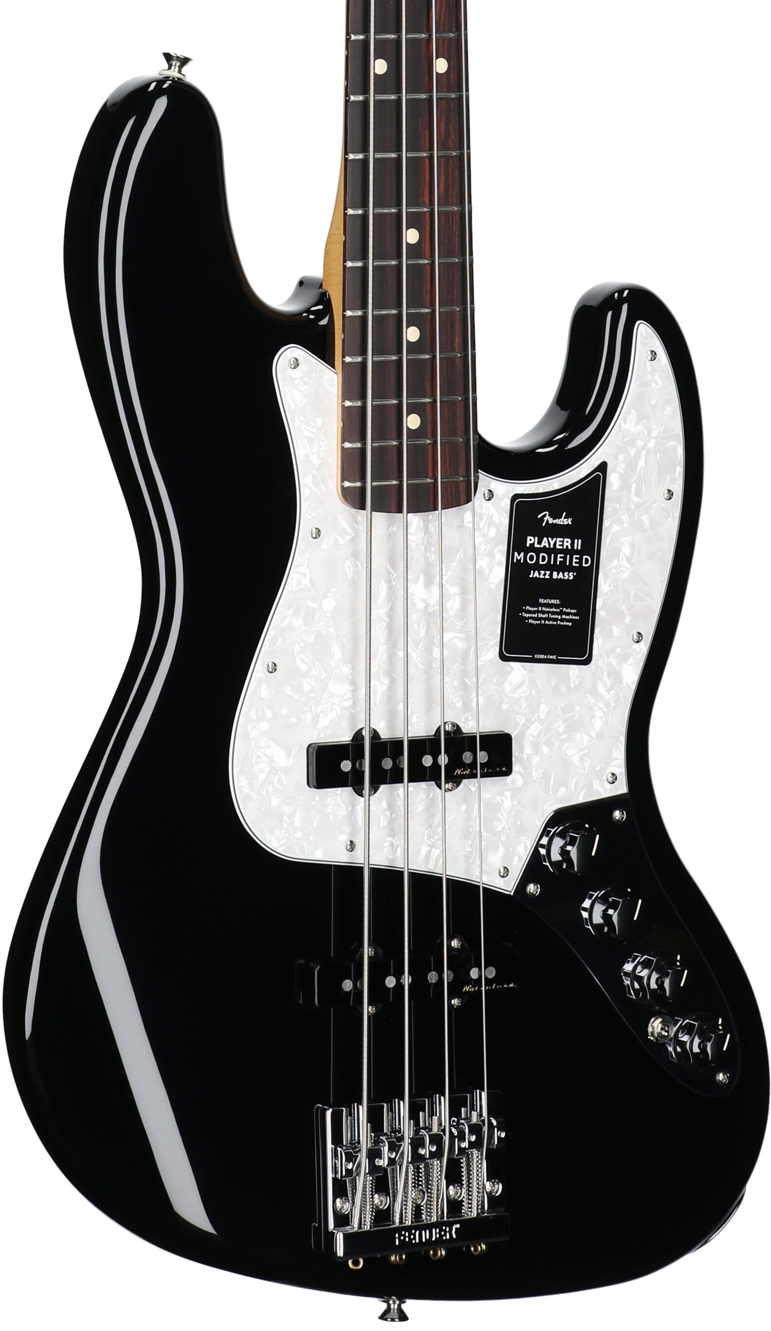 Fender Player II Modified Active Jazz Electric Bass, Rosewood Fingerboard (with Gig Bag), Dusk, Full Left Front