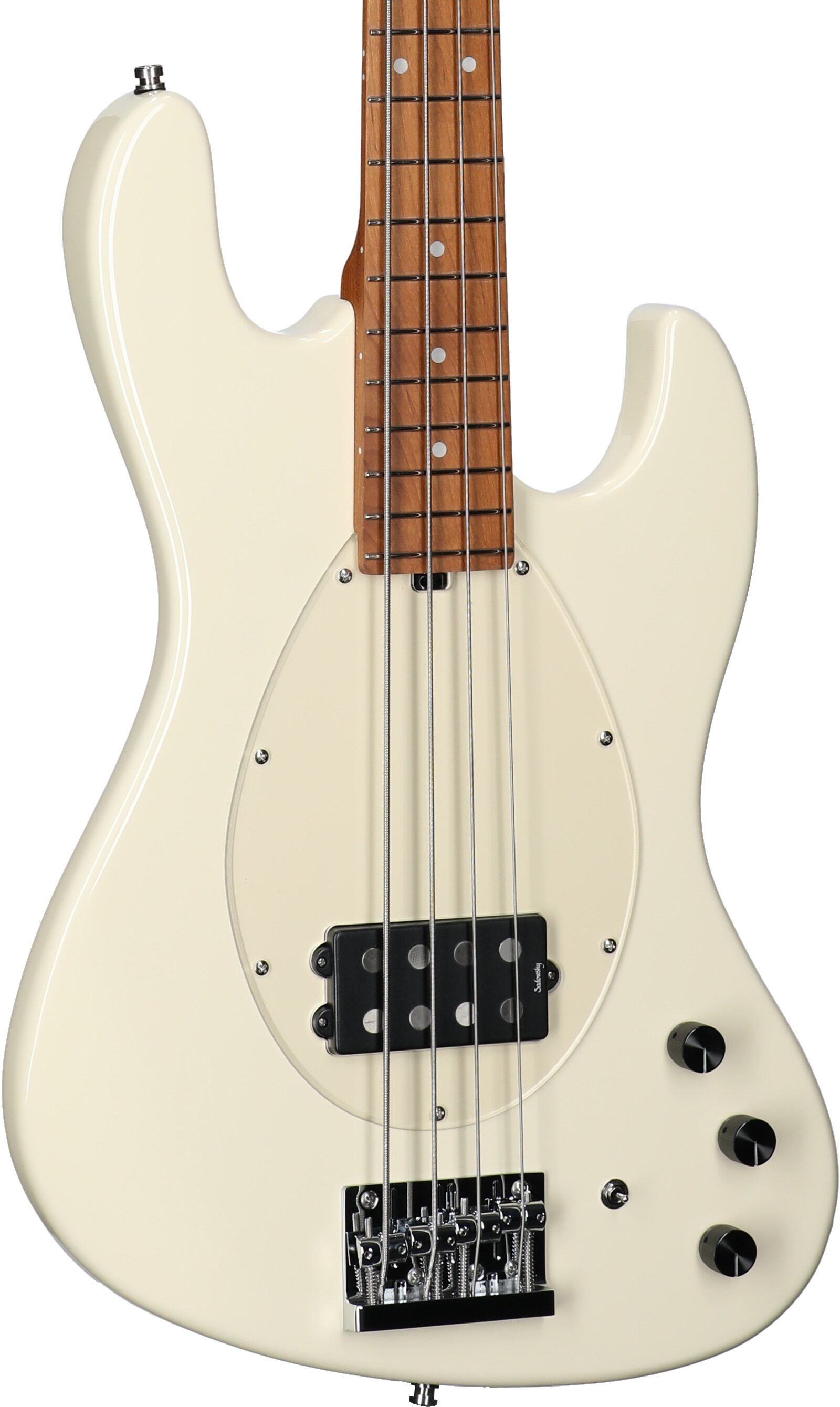 Sadowsky MetroExpress MV4 Electric Bass, with Maple Fingerboard, White, Full Left Front