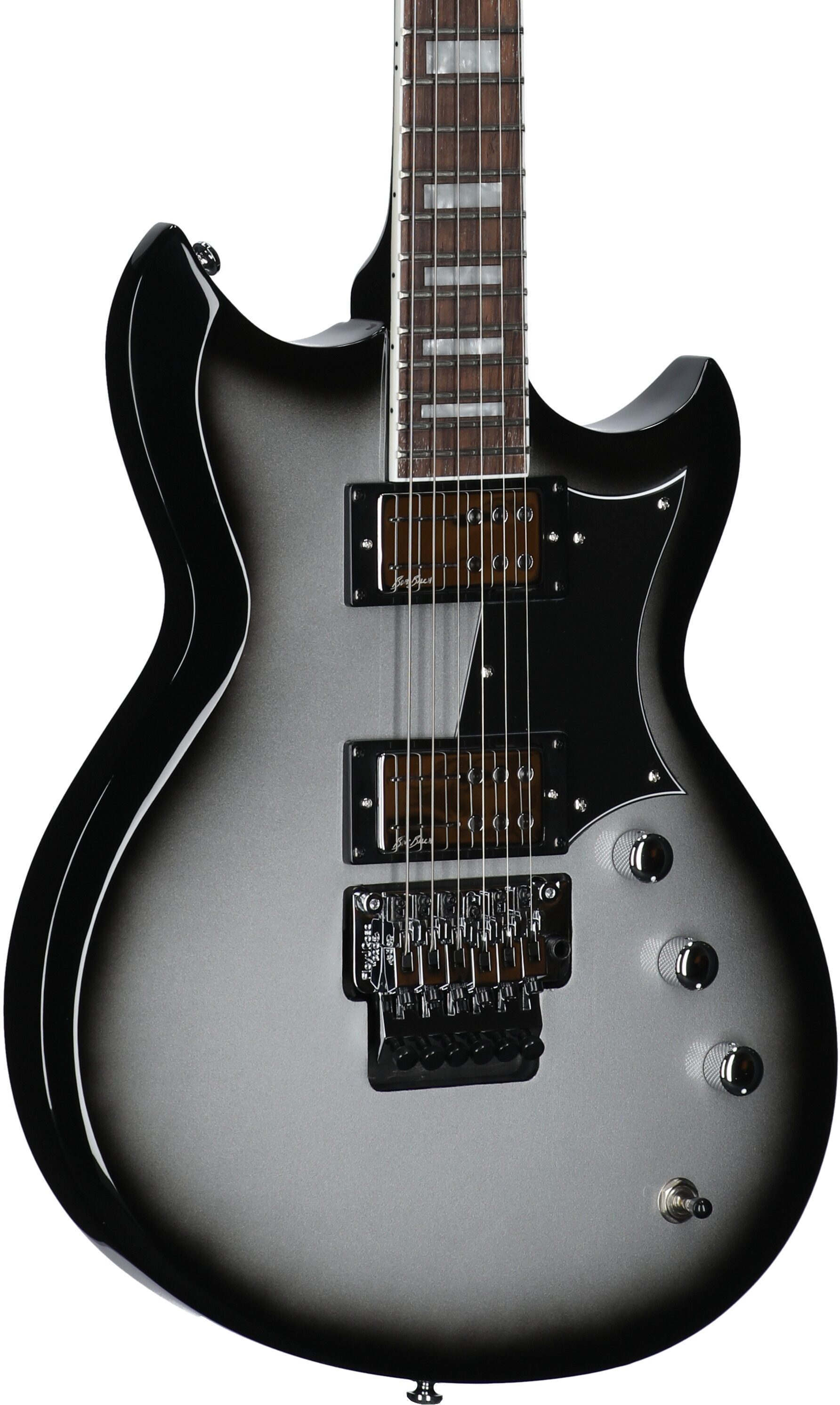 Reverend Bob Balch Signature FR Electric Guitar, Silver Burst, Full Left Front