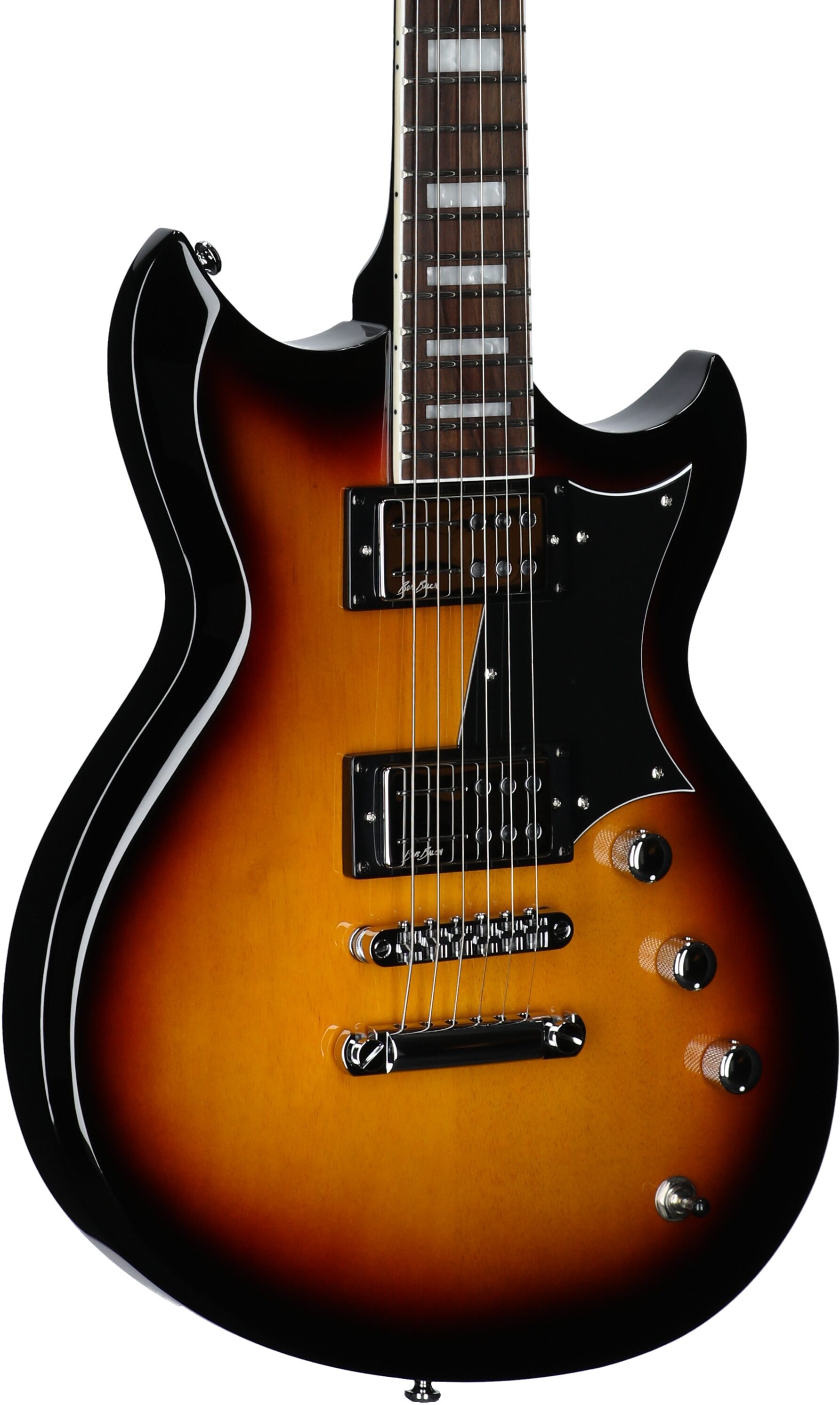Reverend Bob Balch Signature Electric Guitar, 3-Tone Sunburst, Full Left Front