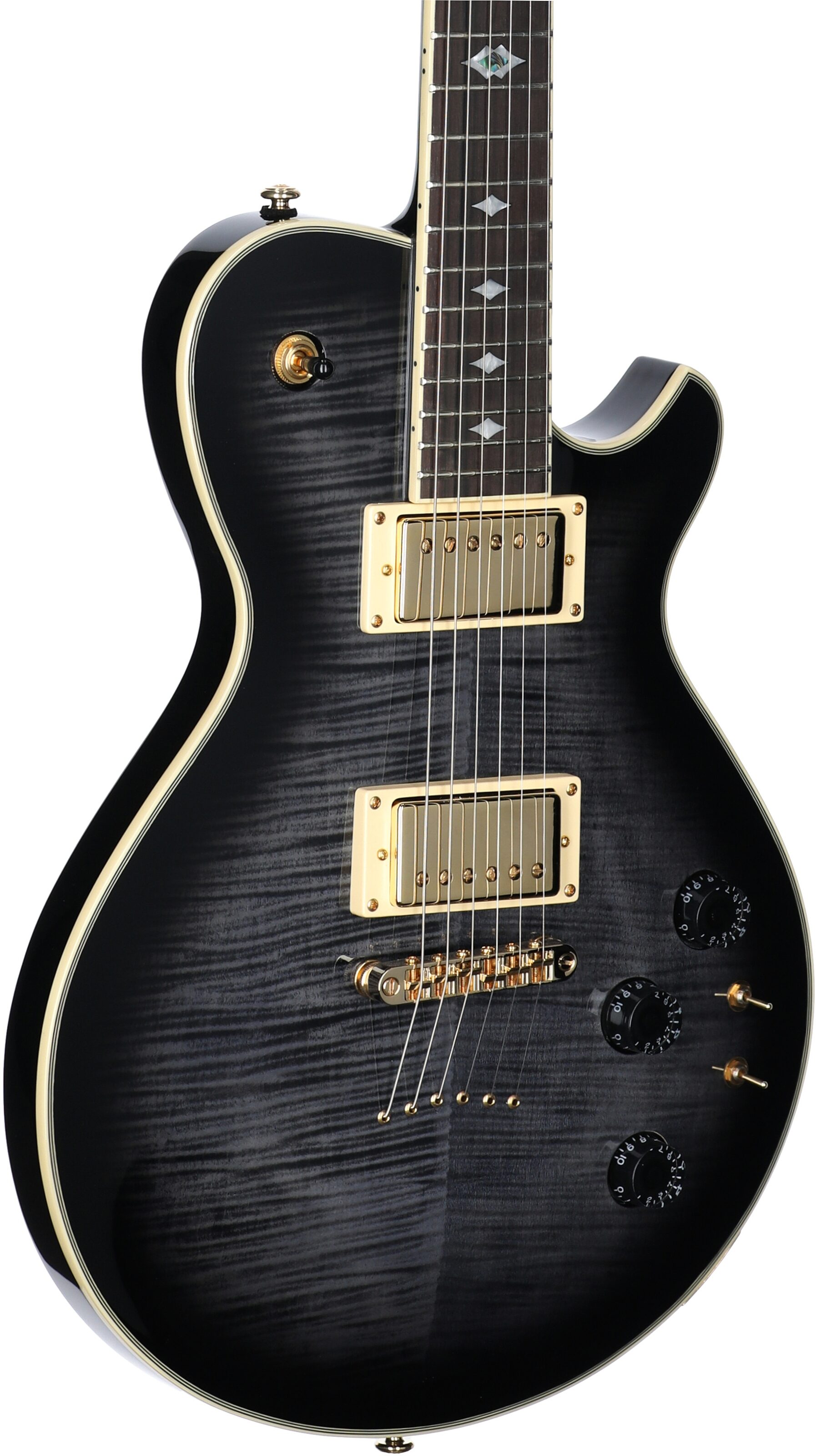 Michael Kelly Limited Modshop Narrow Body Design Patriot Electric Guitar, Smoke Burst, Full Left Front