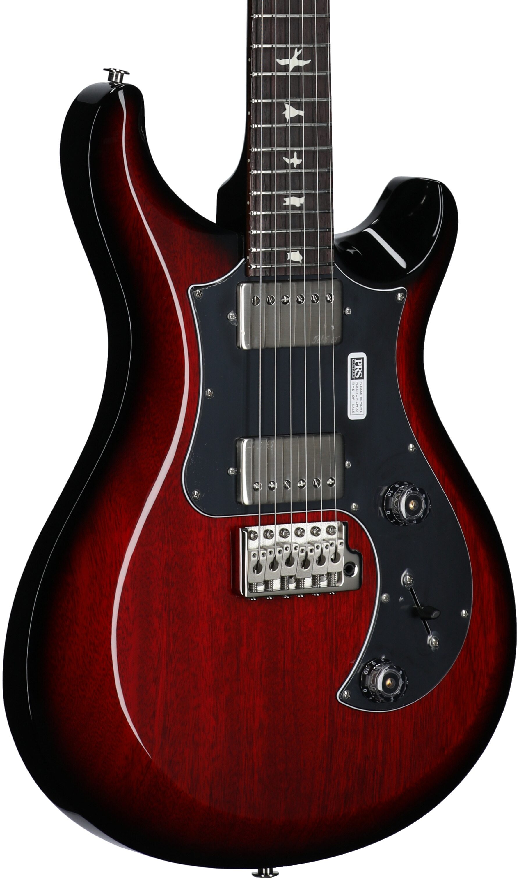 PRS Paul Reed Smith S2 Standard 24 Gloss Pattern Thin Electric Guitar (with Gig Bag), Scarlet Sunburst, Full Left Front