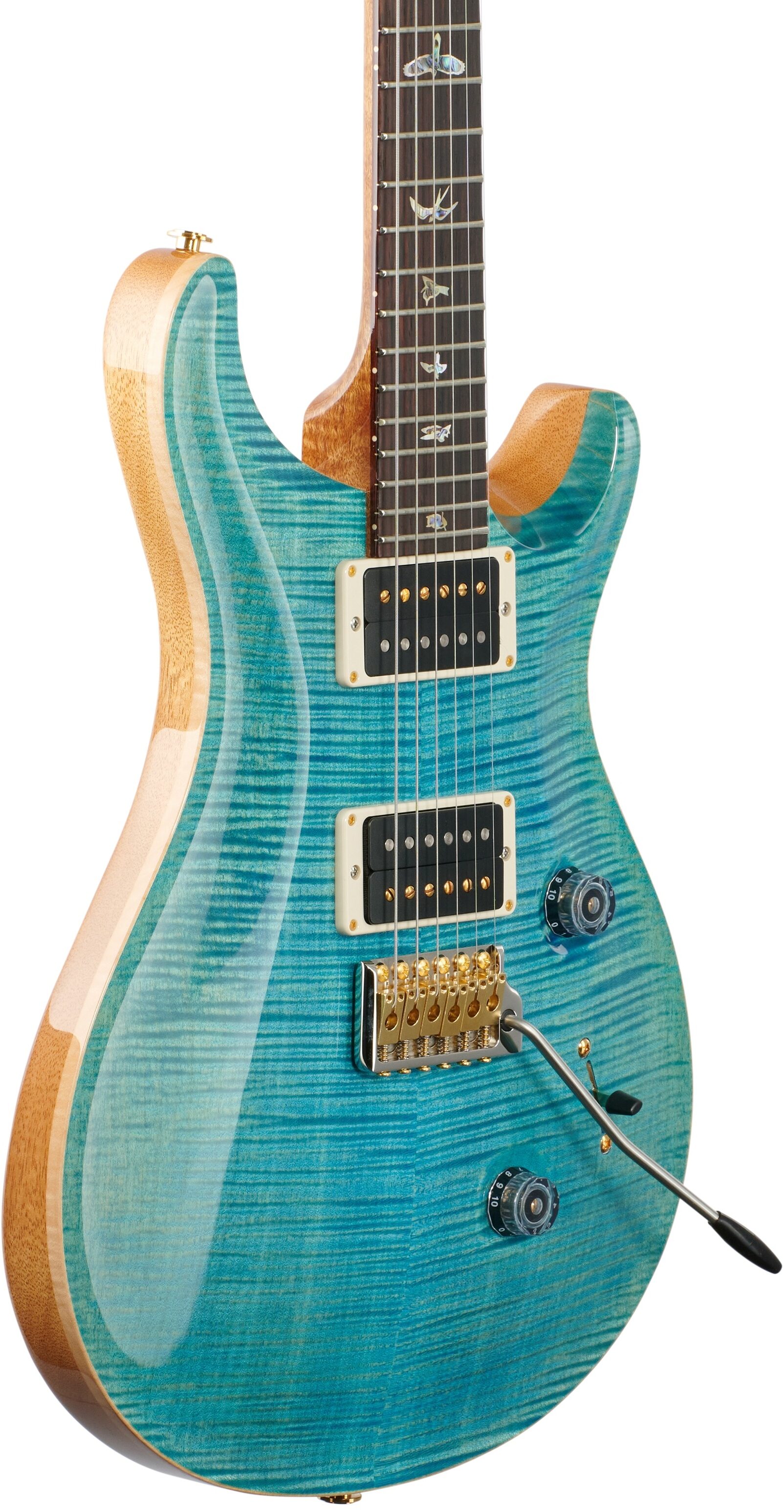 PRS Paul Reed Smith Wood Library CU24 10-Top Electric Guitar, with Cocobolo Fingerboard (with Case), Full Left Front