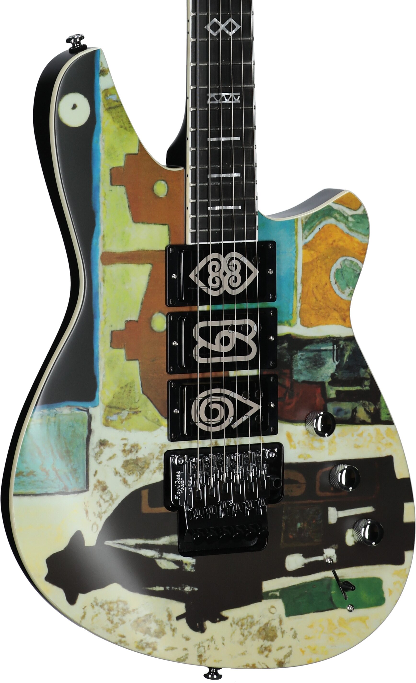 Reverend Vernon Reid Signature Totem Electric Guitar, Mystery Tramp, Full Left Front