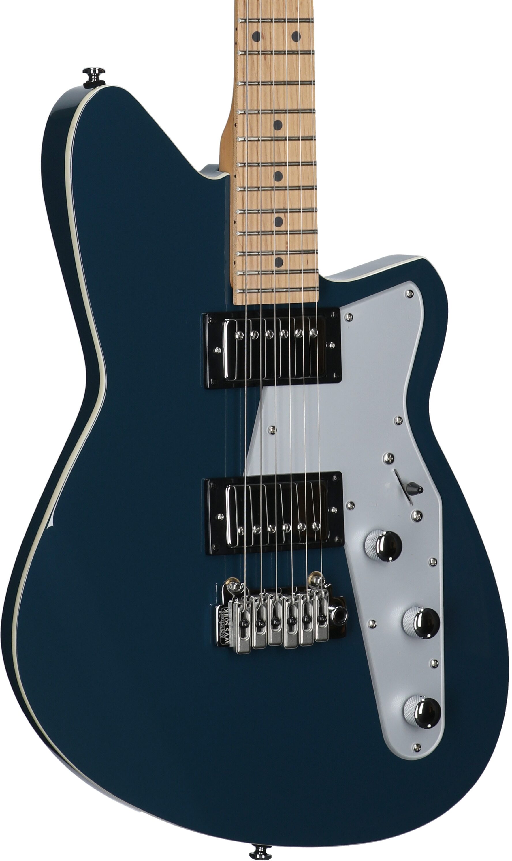Reverend Jetstream HB Electric Guitar, High Tide Blue, Roasted Maple Fretboard, Full Left Front