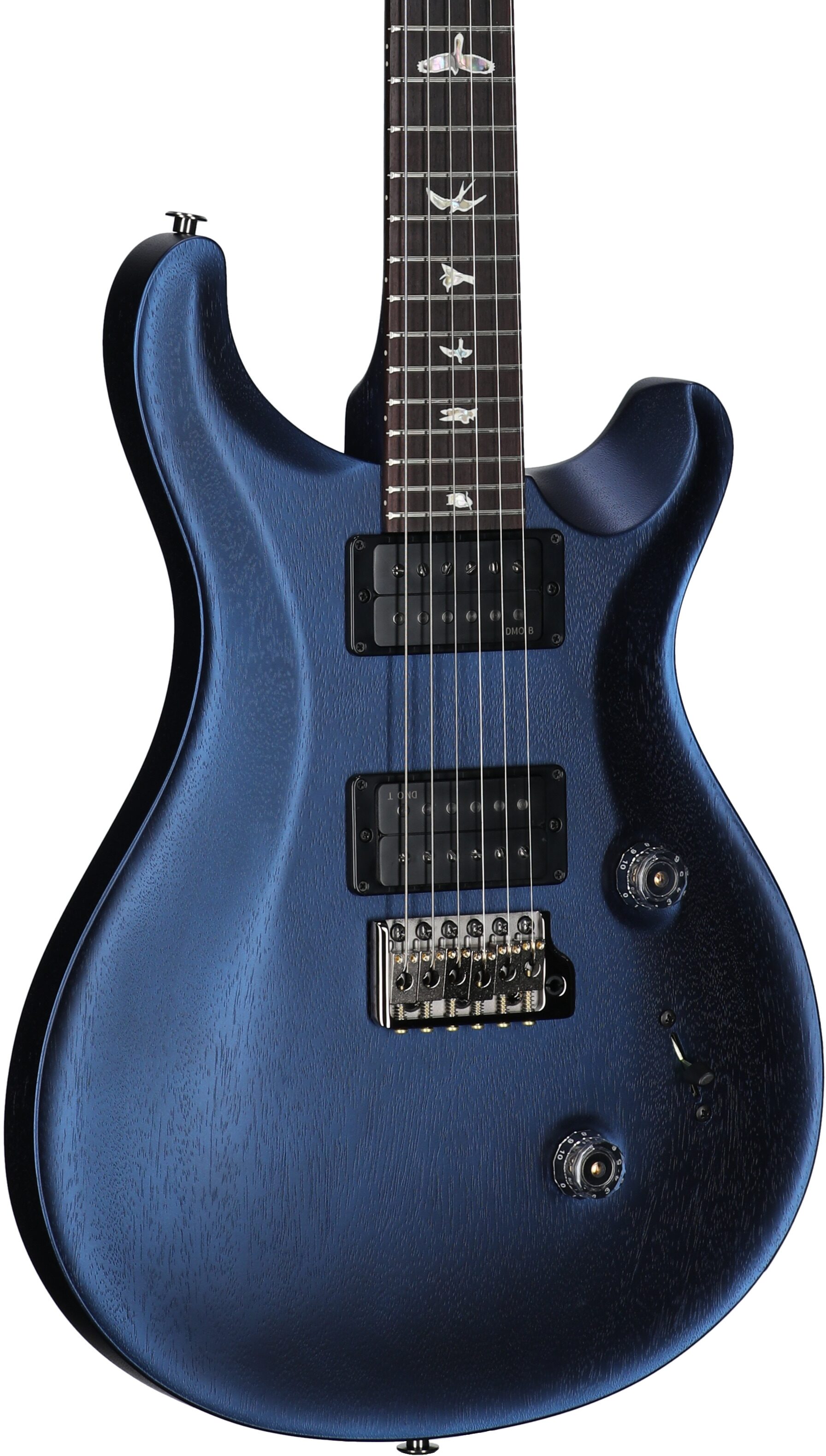 PRS Paul Reed Smith Satin Standard 24 Electric Guitar (with Case), Pearl Black, Full Left Front