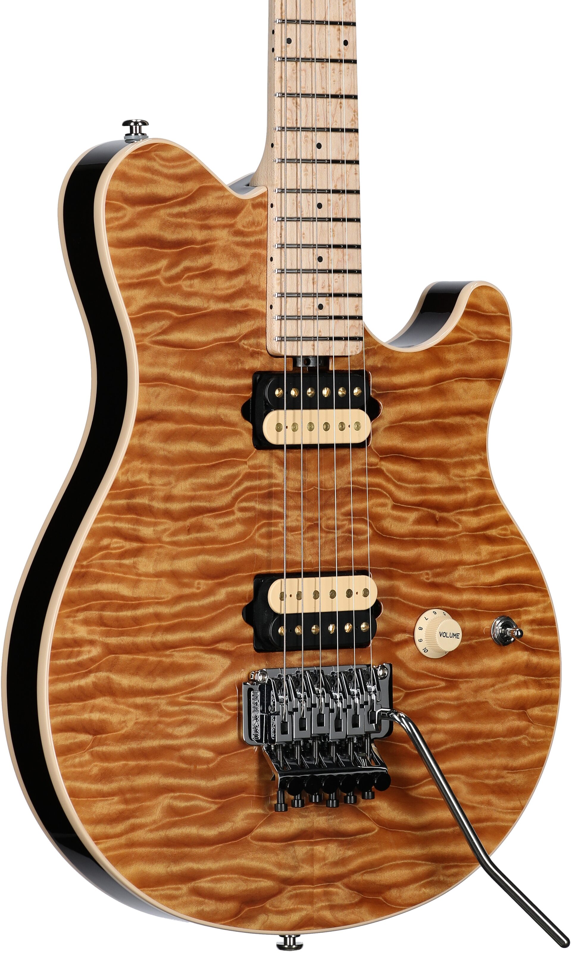 Ernie Ball Music Man BFR Double Trouble Axis Electric Guitar (with Case), Full Left Front