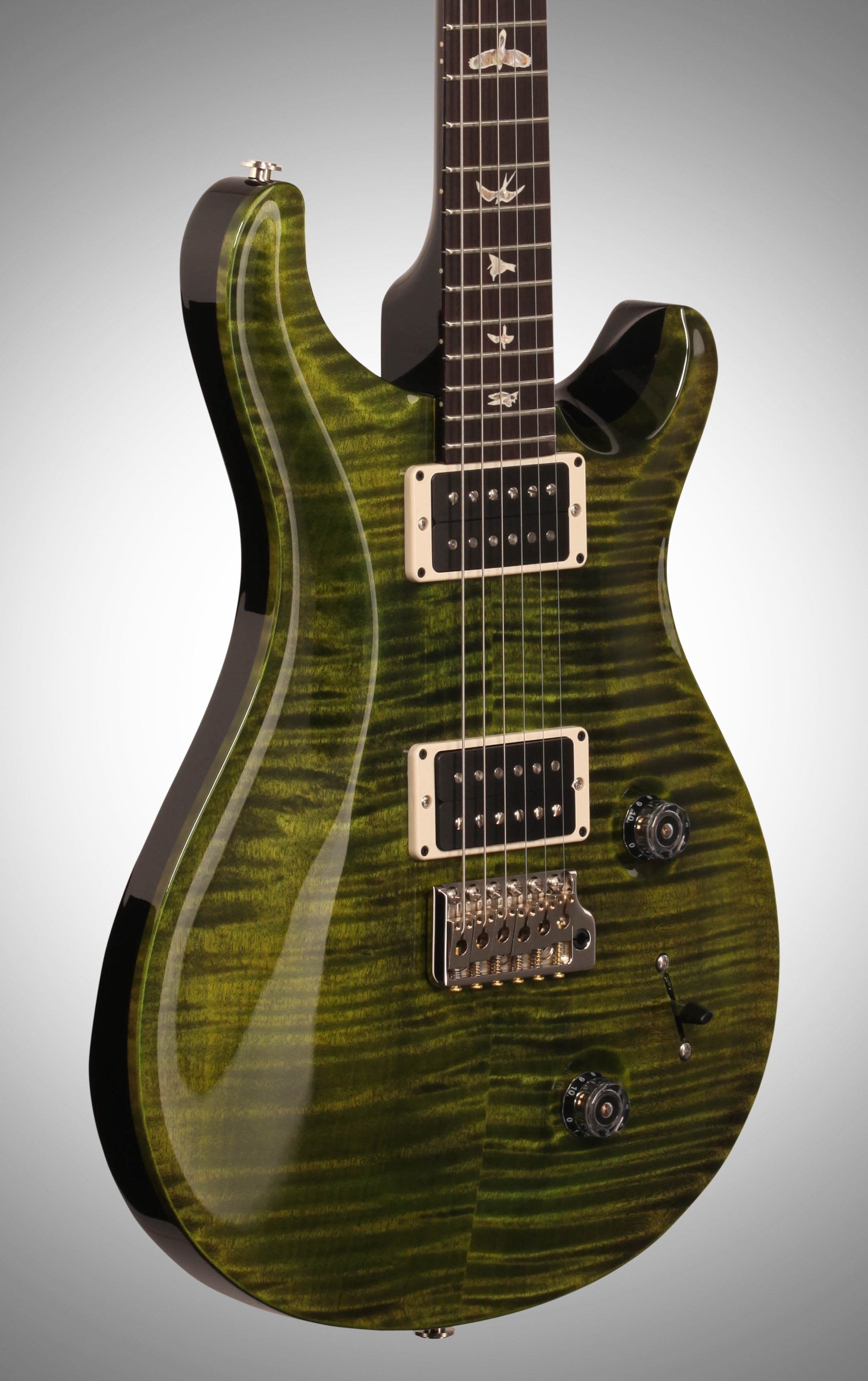 PRS Paul Reed Smith Custom 22 Custom Color Emerald Wrap (with Case), Full Left Front