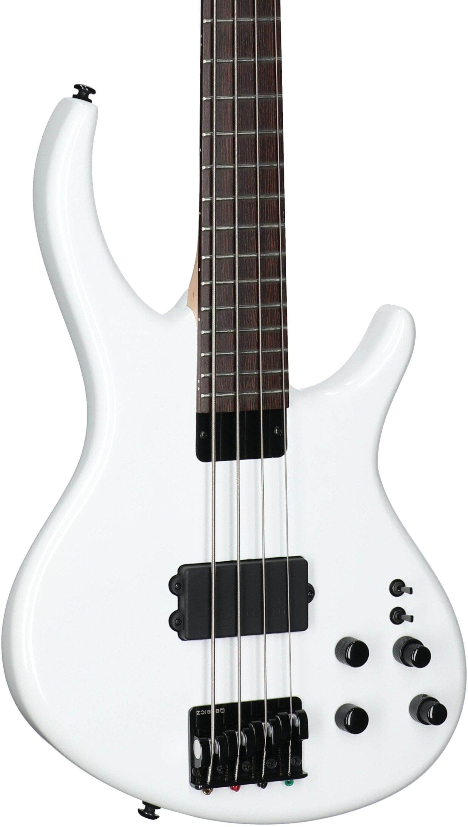 Tobias Growler IV Premium Electric Bass (with Gig Bag), White Pearl, Full Left Front