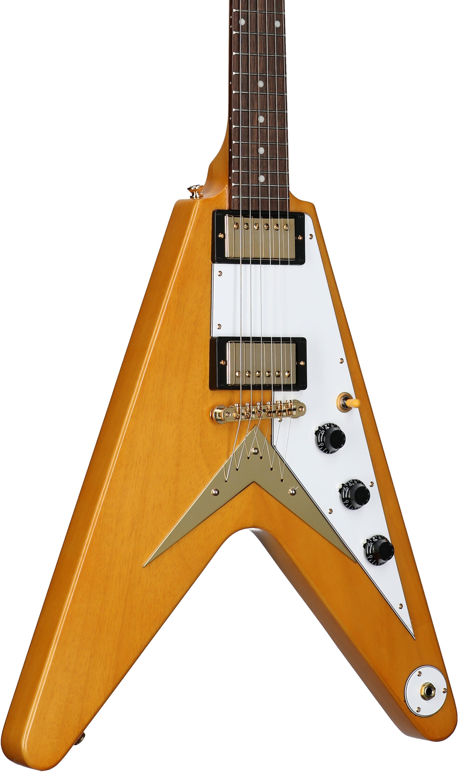 Epiphone 1958 Korina Flying V Electric Guitar (with Case)