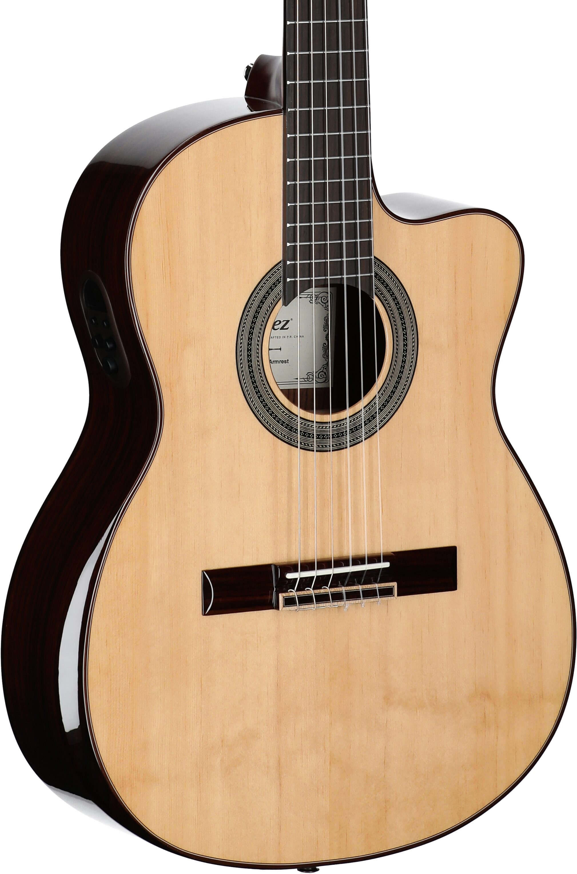 Alvarez AC70Hce Classical Acoustic-Electric Guitar, New, Full Left Front