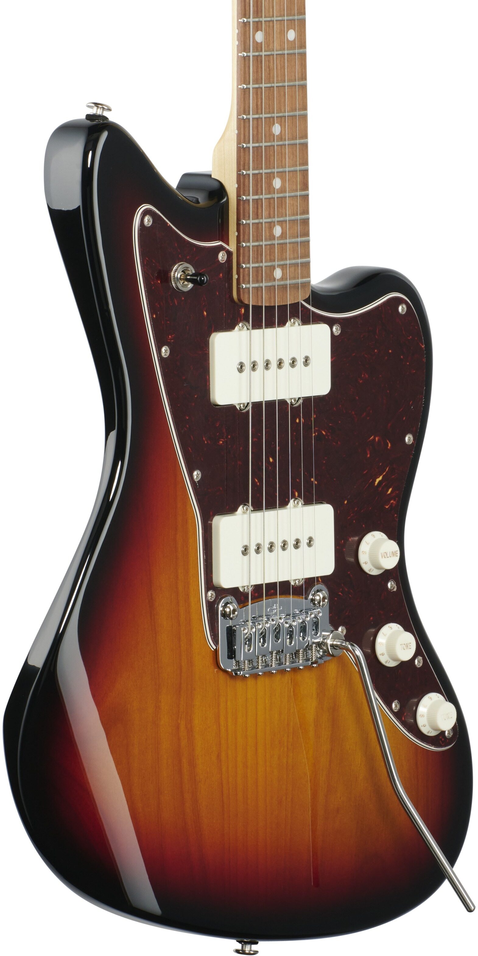 G&L Fullerton Deluxe Doheny Electric Guitar (with Gig Bag), 3-Tone Sunburst, Full Left Front