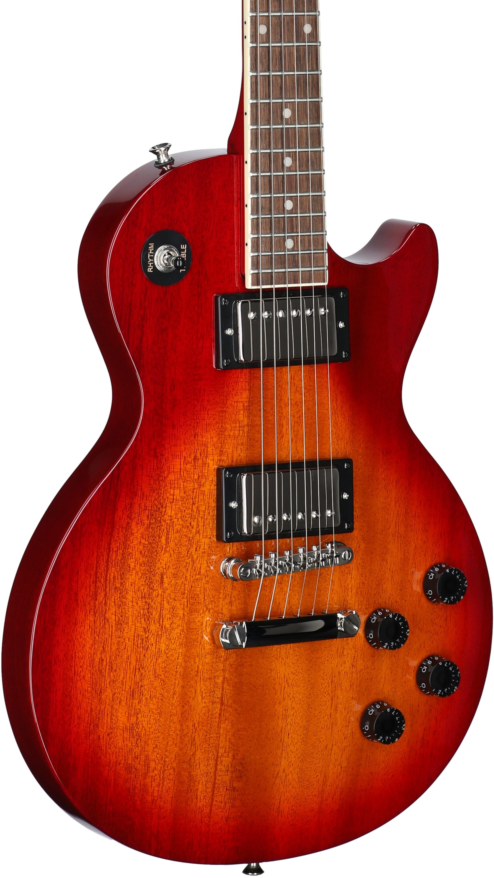 Epiphone Les Paul Tribute Electric Guitar, Heritage Cherry Sunburst, Full Left Front