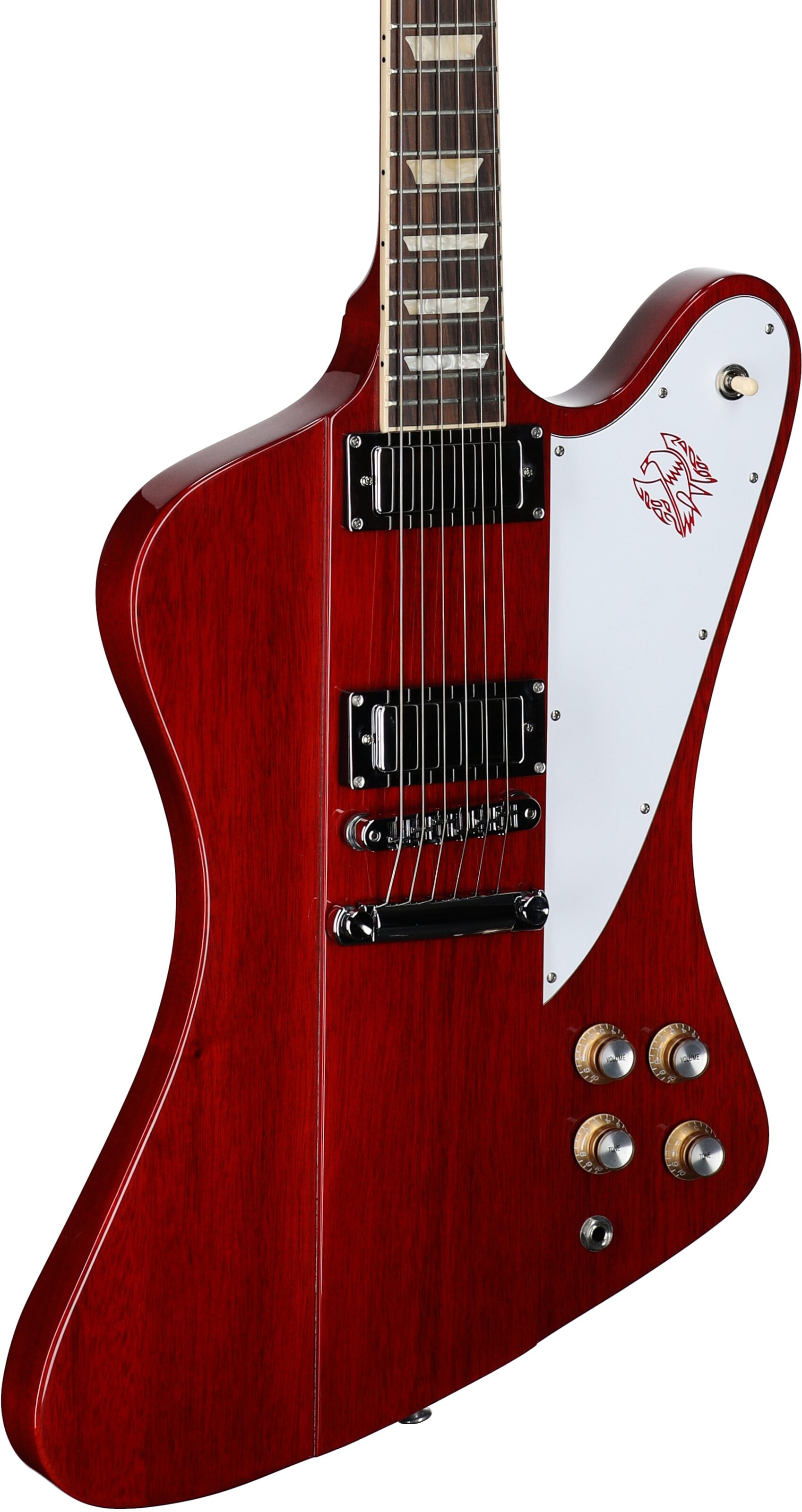 Gibson Firebird Platypus Electric Guitar (with Case), Vintage Cherry, Full Left Front