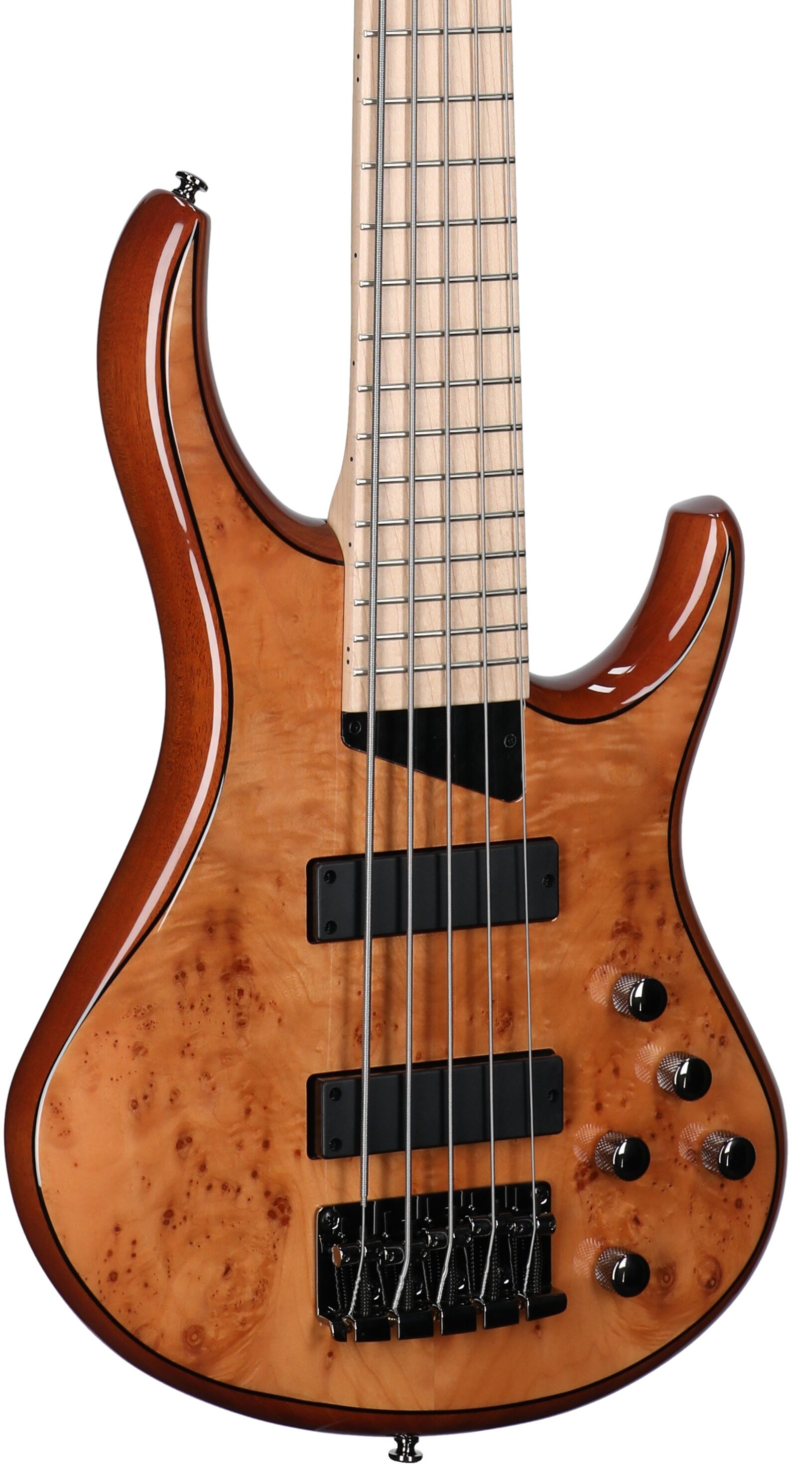 MTD Kingston Z5MP Electric Bass, 5-String (with Maple Fingerboard), Natural Gloss, Full Left Front