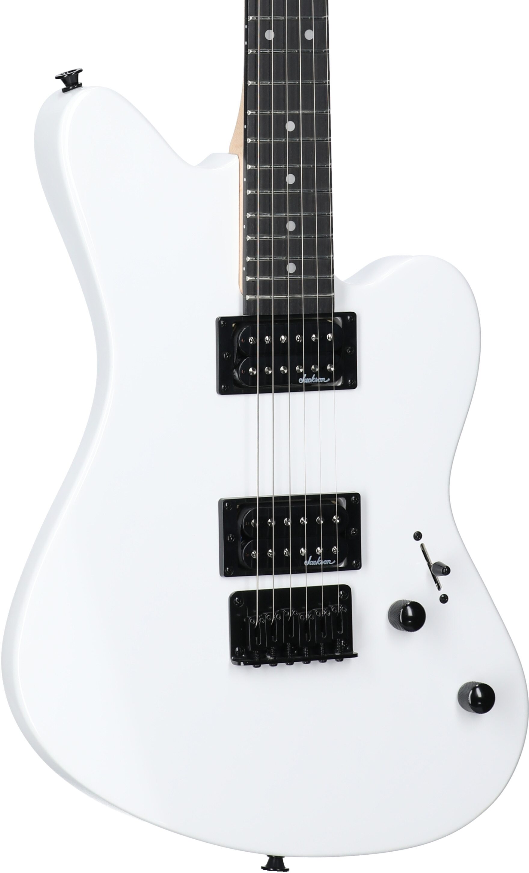 Jackson JS Series JS22 Surfcaster Electric Guitar, Snow White, Full Left Front