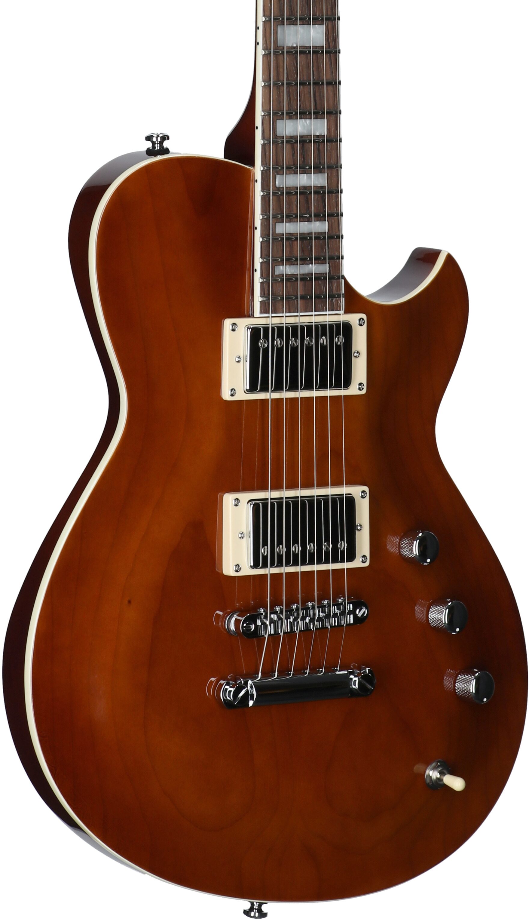 Reverend Roundhouse Electric Guitar, Violin Brown, Full Left Front