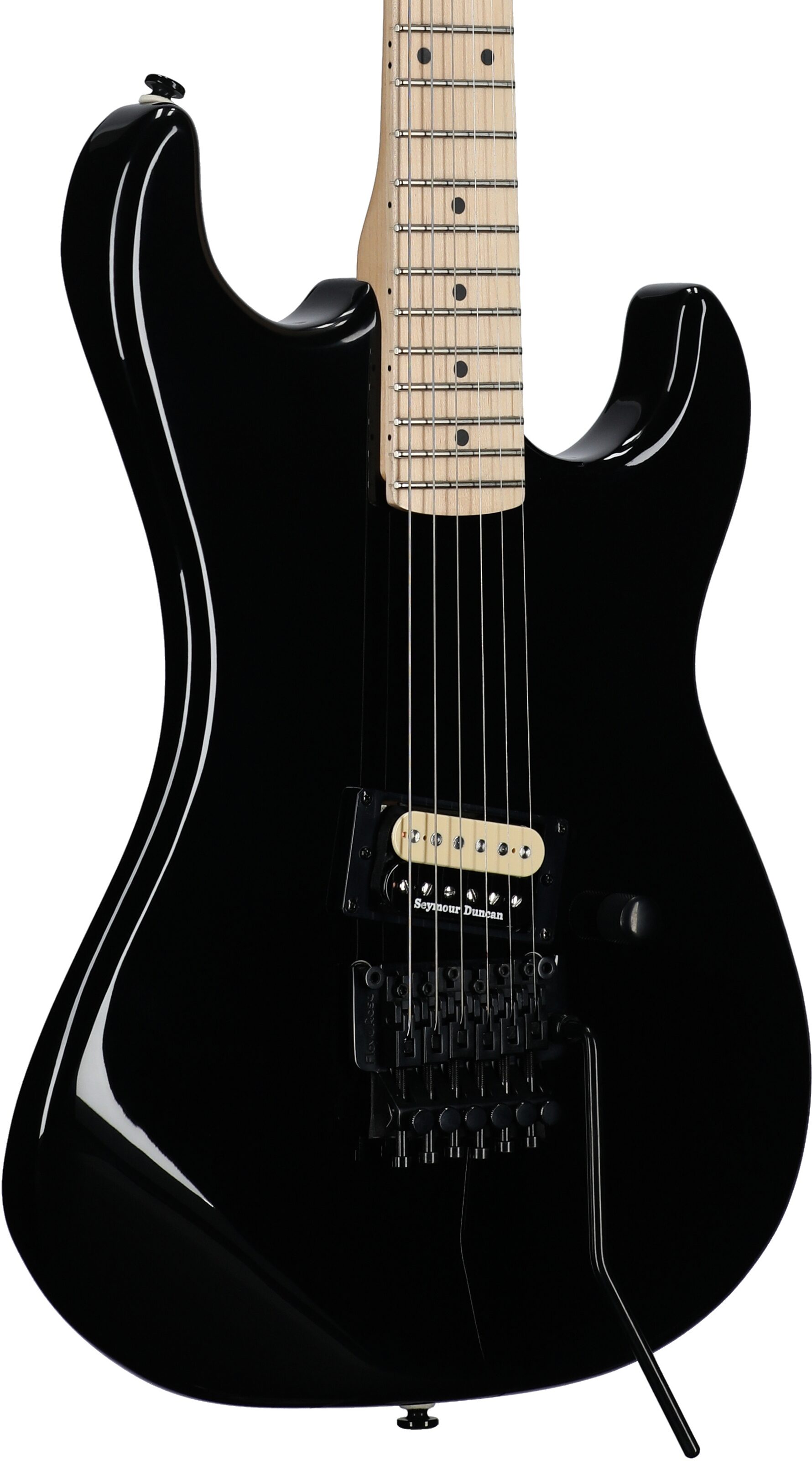 Kramer Baretta Original Series Electric Guitar, Ebony, Open Box (Very Good), Full Left Front