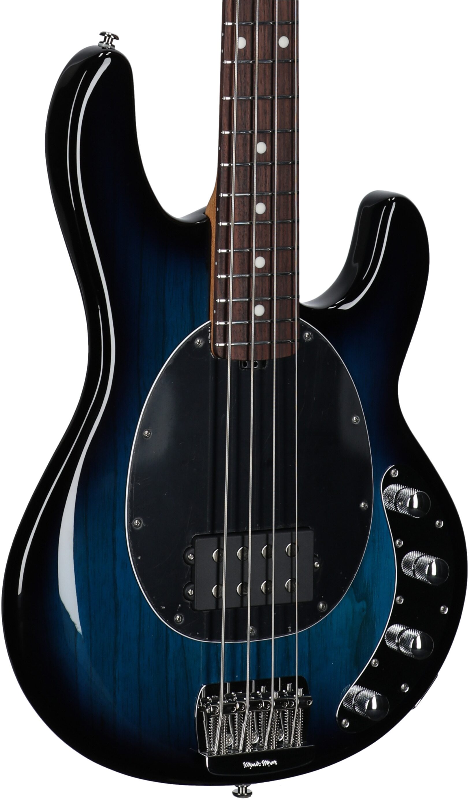 Ernie Ball Music Man StingRay Special Electric Bass (with Mono Case), Pacific Blue, Full Left Front