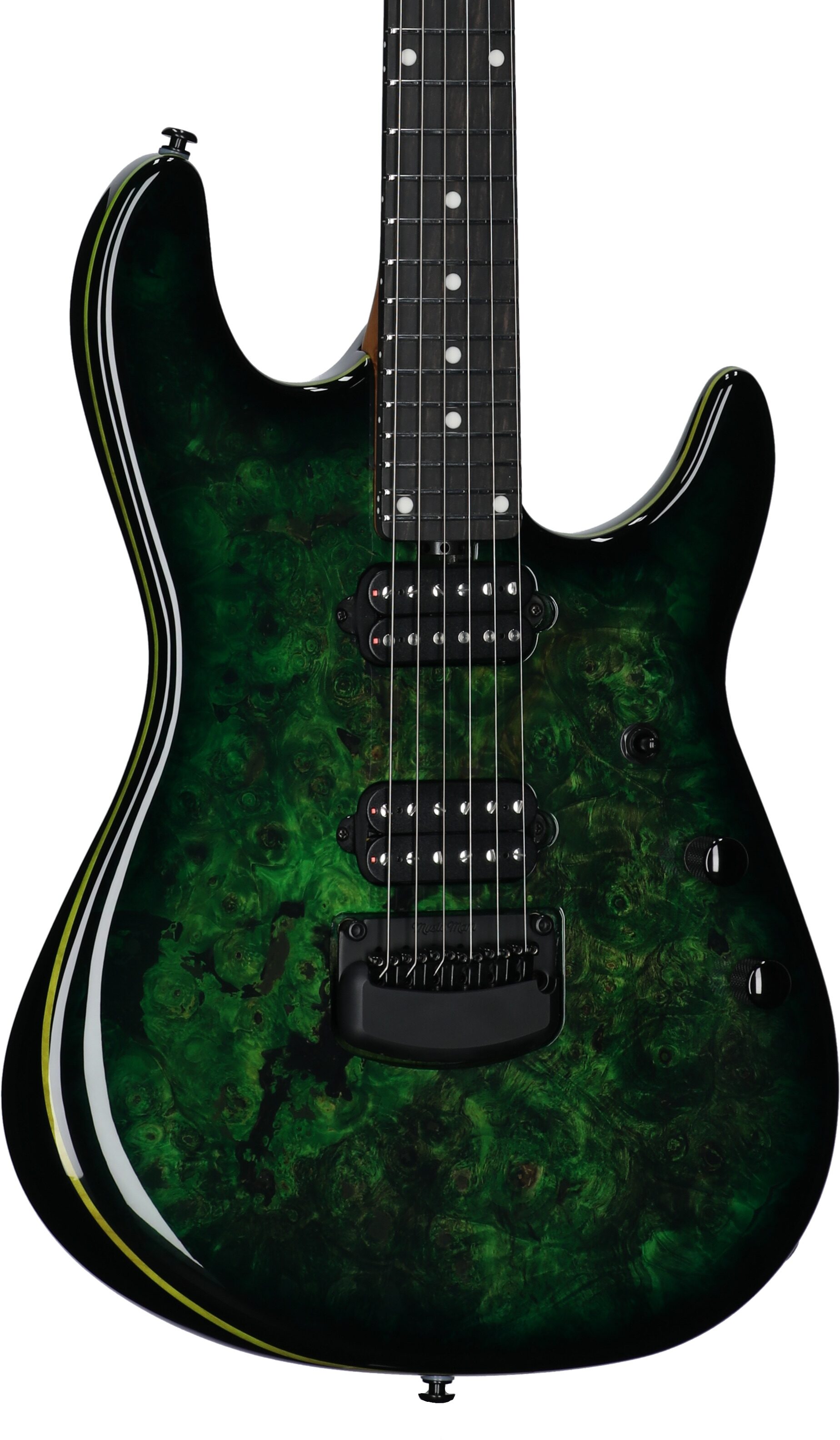 Ernie Ball Music Man Jason Richardson Cutlass HT Electric Guitar, (with Gig Bag), Kokiri Forest Green, Full Left Front