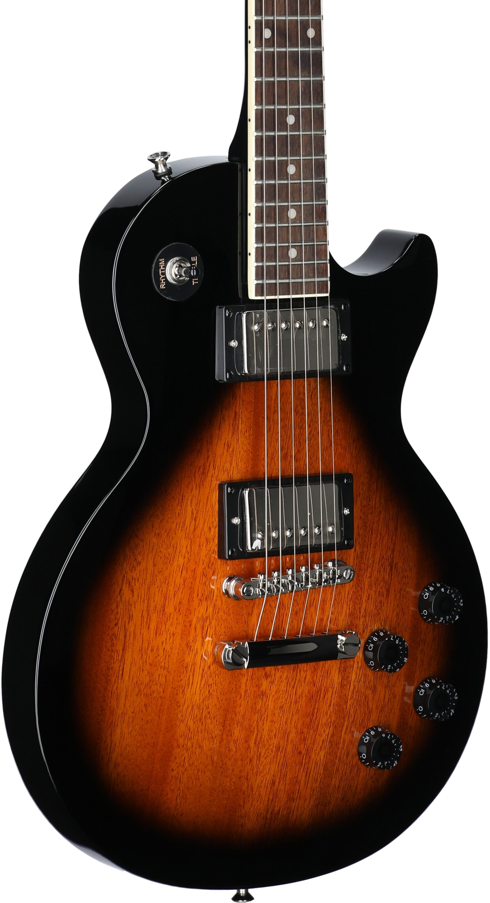 Epiphone Les Paul Tribute Electric Guitar, Vintage Sunburst, Full Left Front