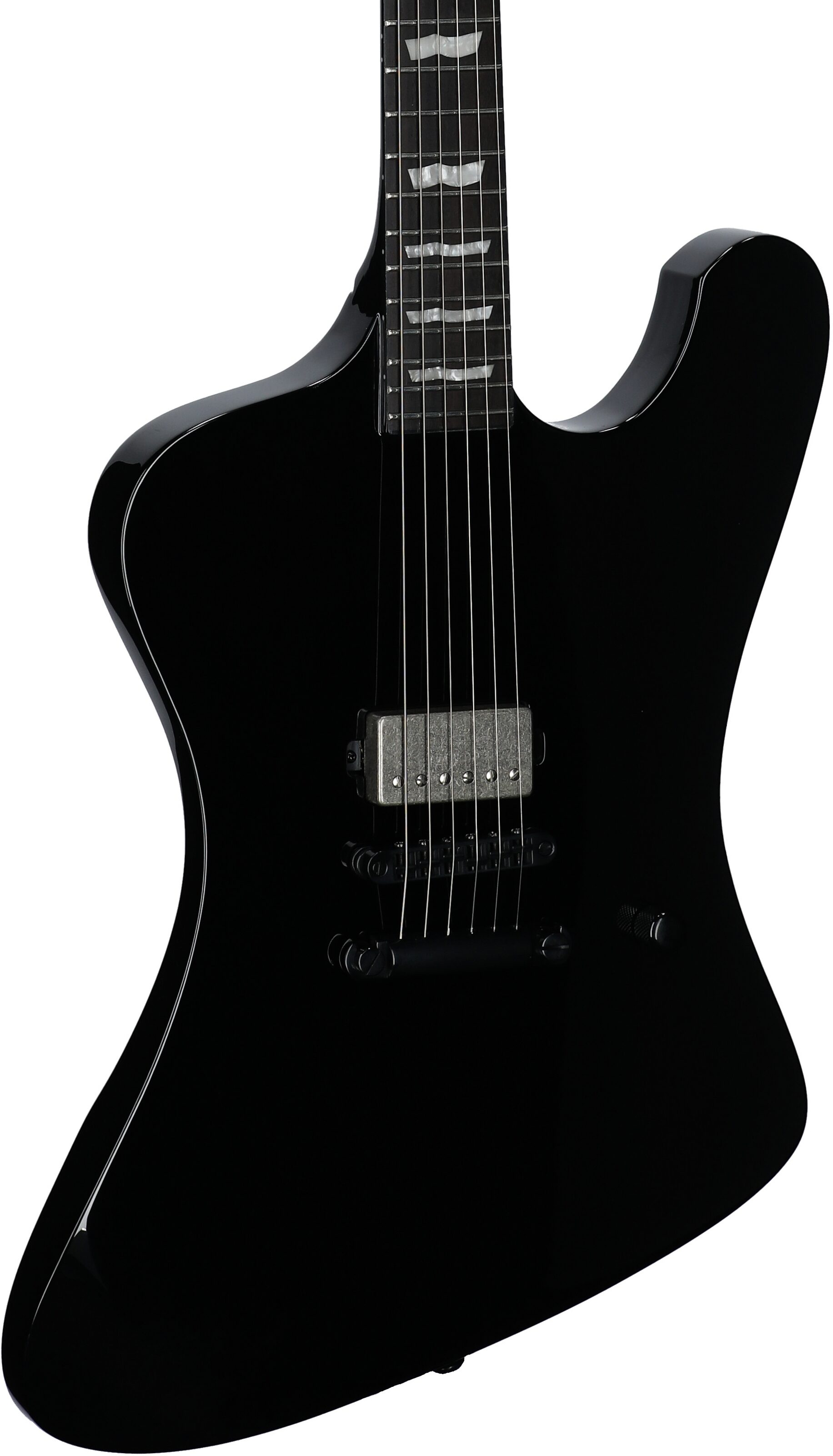 ESP LTD Phoenix-201 Electric Guitar, Black, Full Left Front