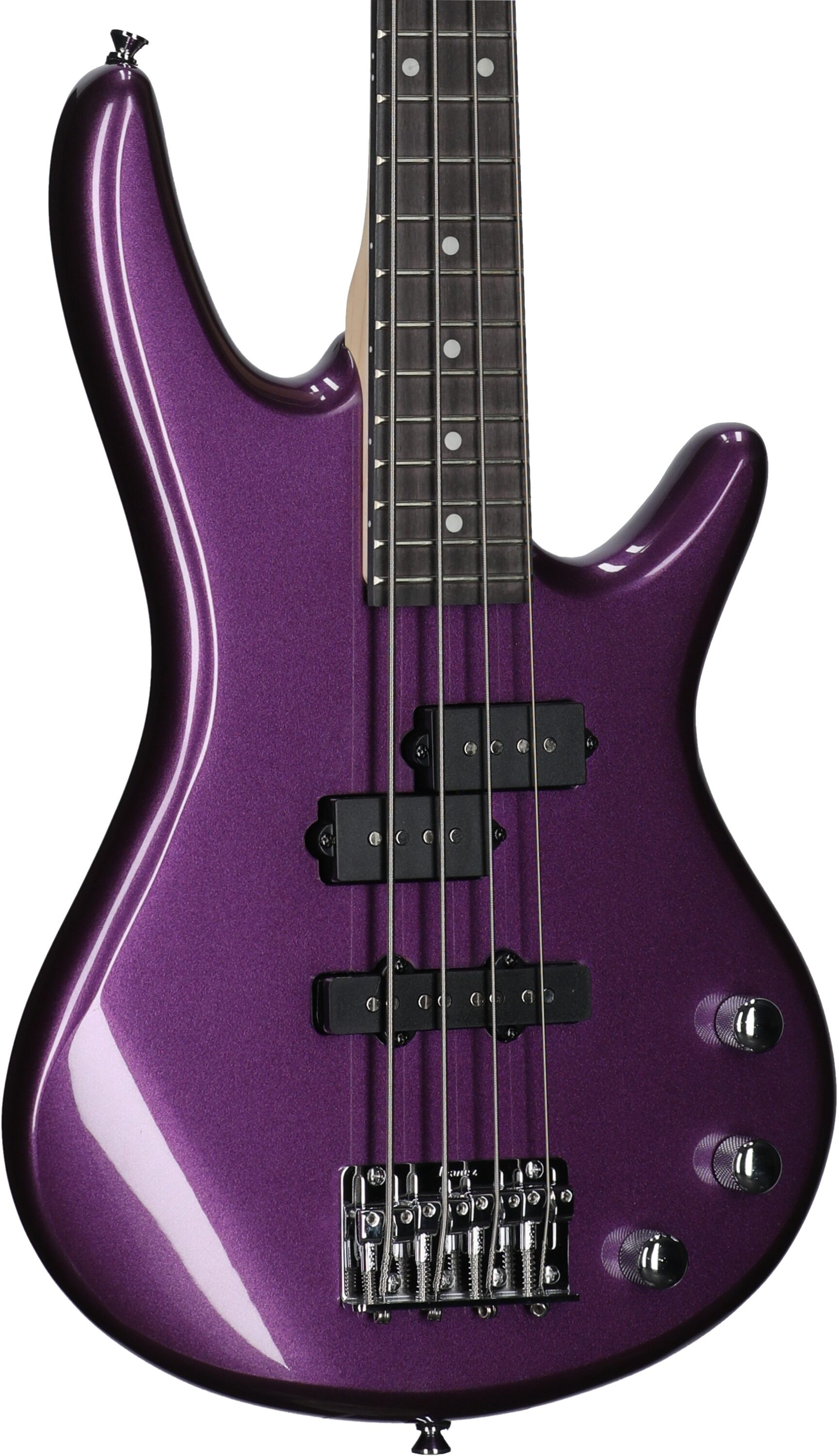 Ibanez GSRM20 Mikro Electric Bass, Metallic Purple, Full Left Front