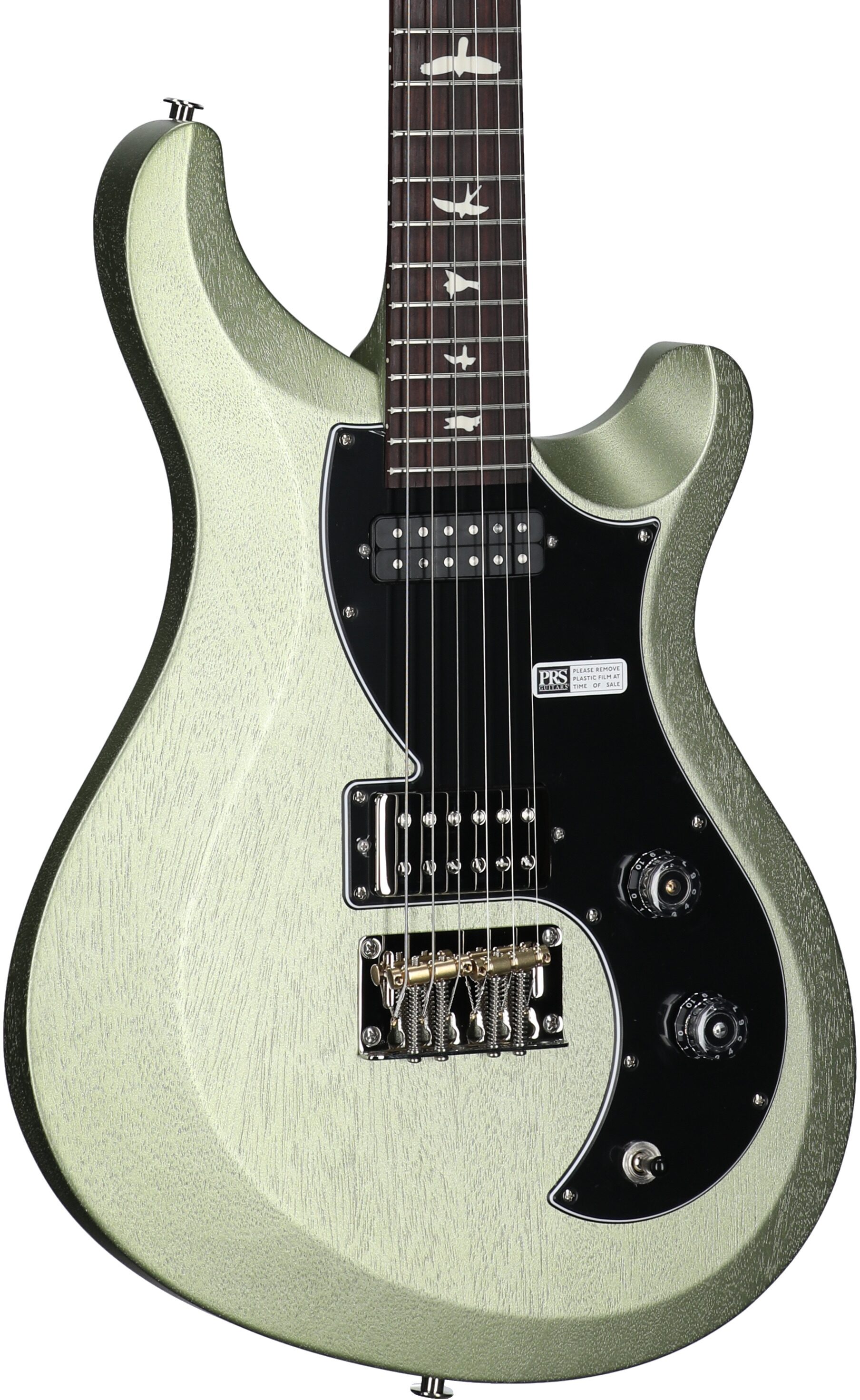 PRS Paul Reed Smith S2 Vela Satin Electric Guitar (with Gig Bag), Mavis Mint Metallic, Full Left Front