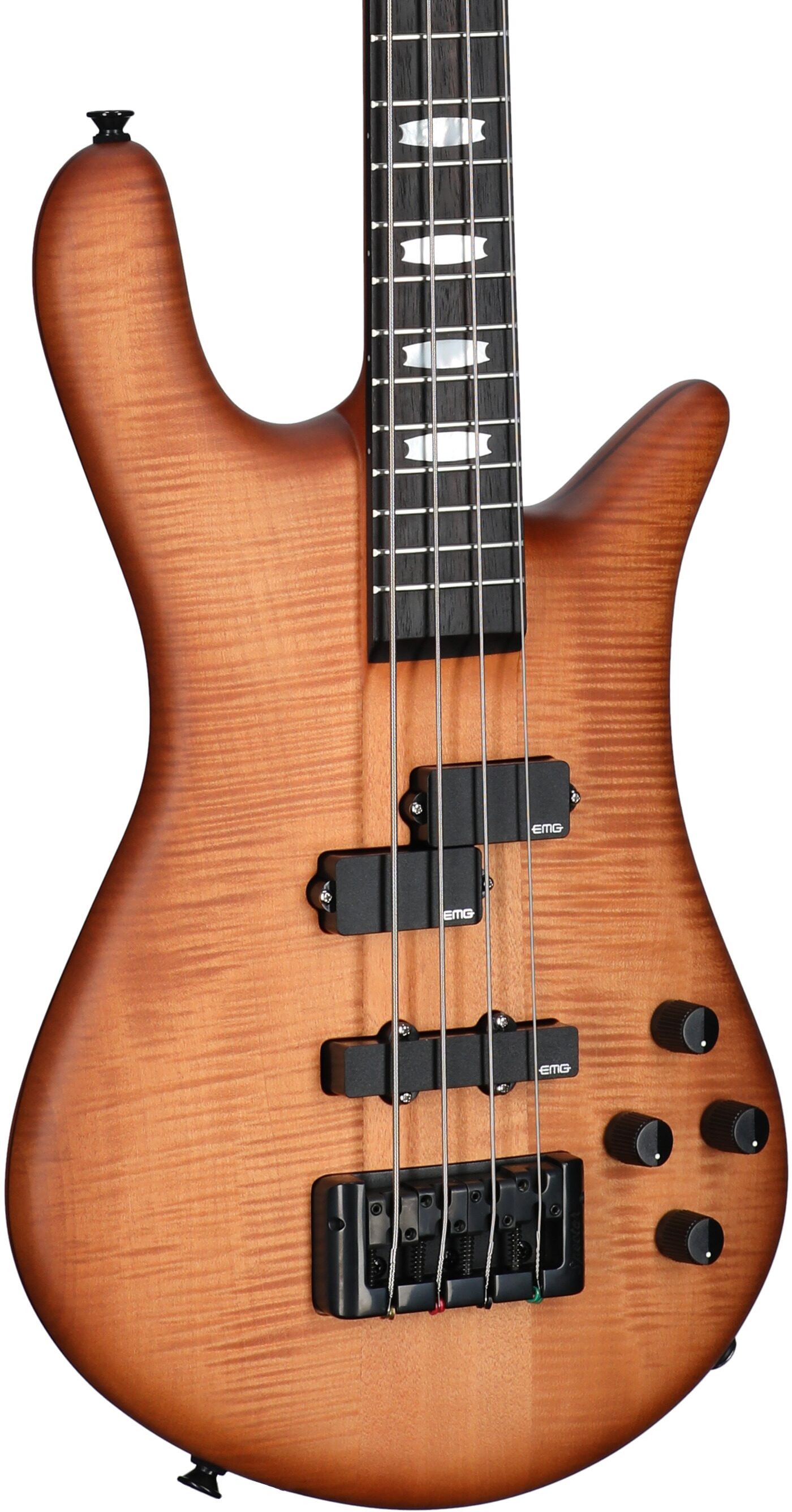 Spector Euro4 LX Electric Bass (with Gig Bag), Natural Sunburst Matte, Full Left Front