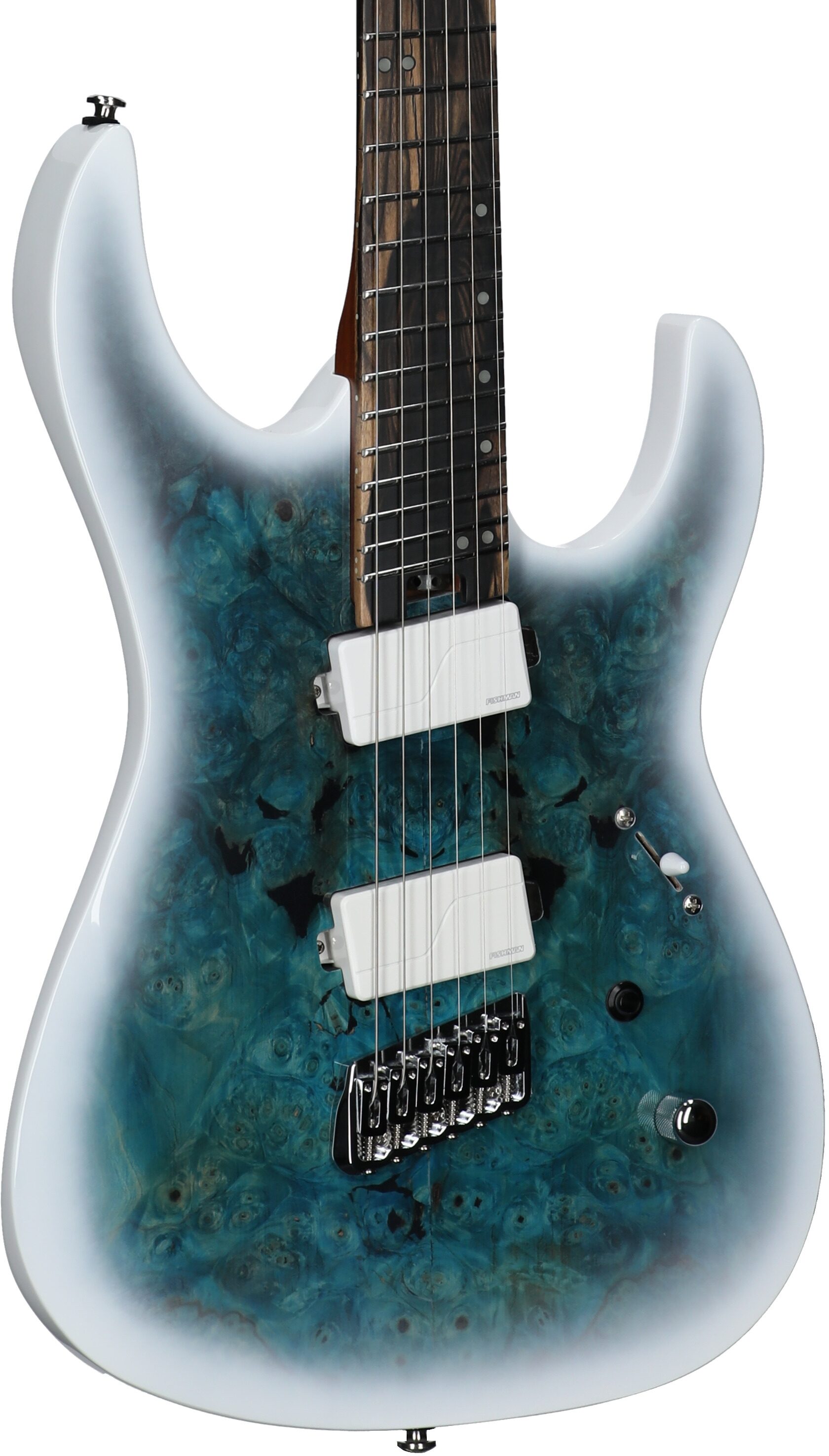 Legator Ninja 6 OD Multi-Scale Electric Guitar, Arctic Blue, Full Left Front