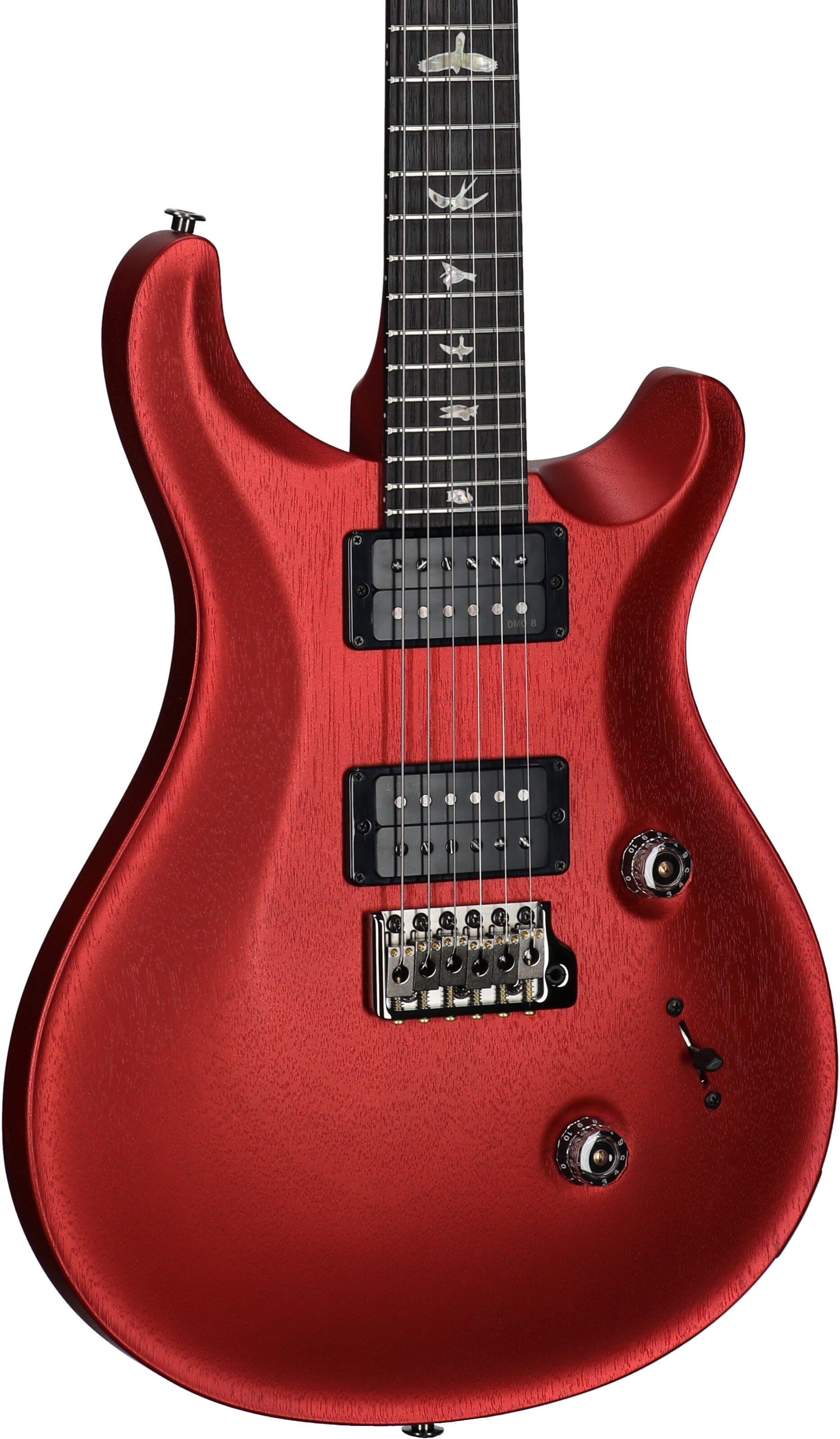 PRS Paul Reed Smith Satin Standard 24 Electric Guitar (with Case), Red Apple Metallic, Full Left Front