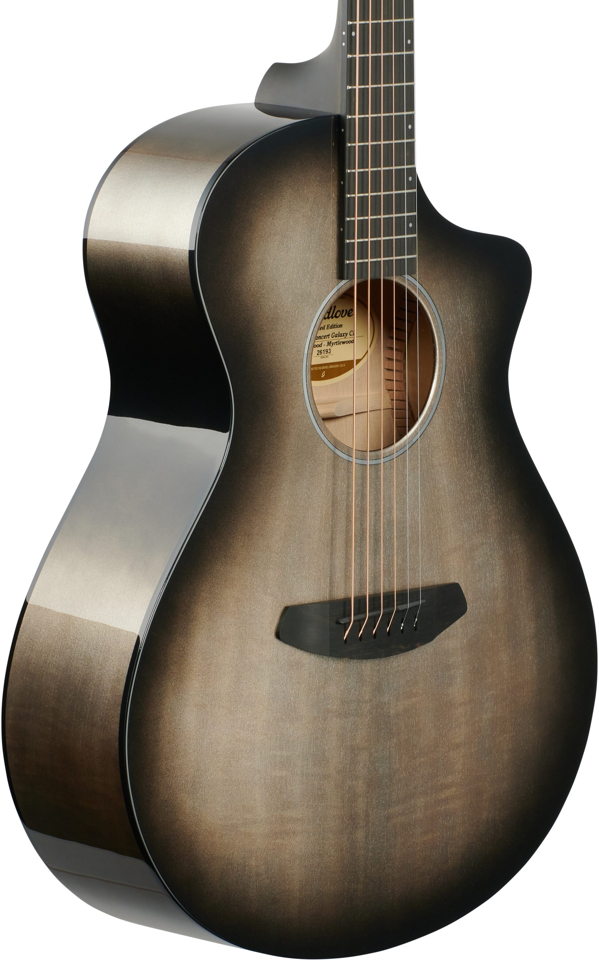 Breedlove Limited Edition Oregon Concert CE Galaxy Burst Acoustic-Electric Guitar (with Case), Full Left Front