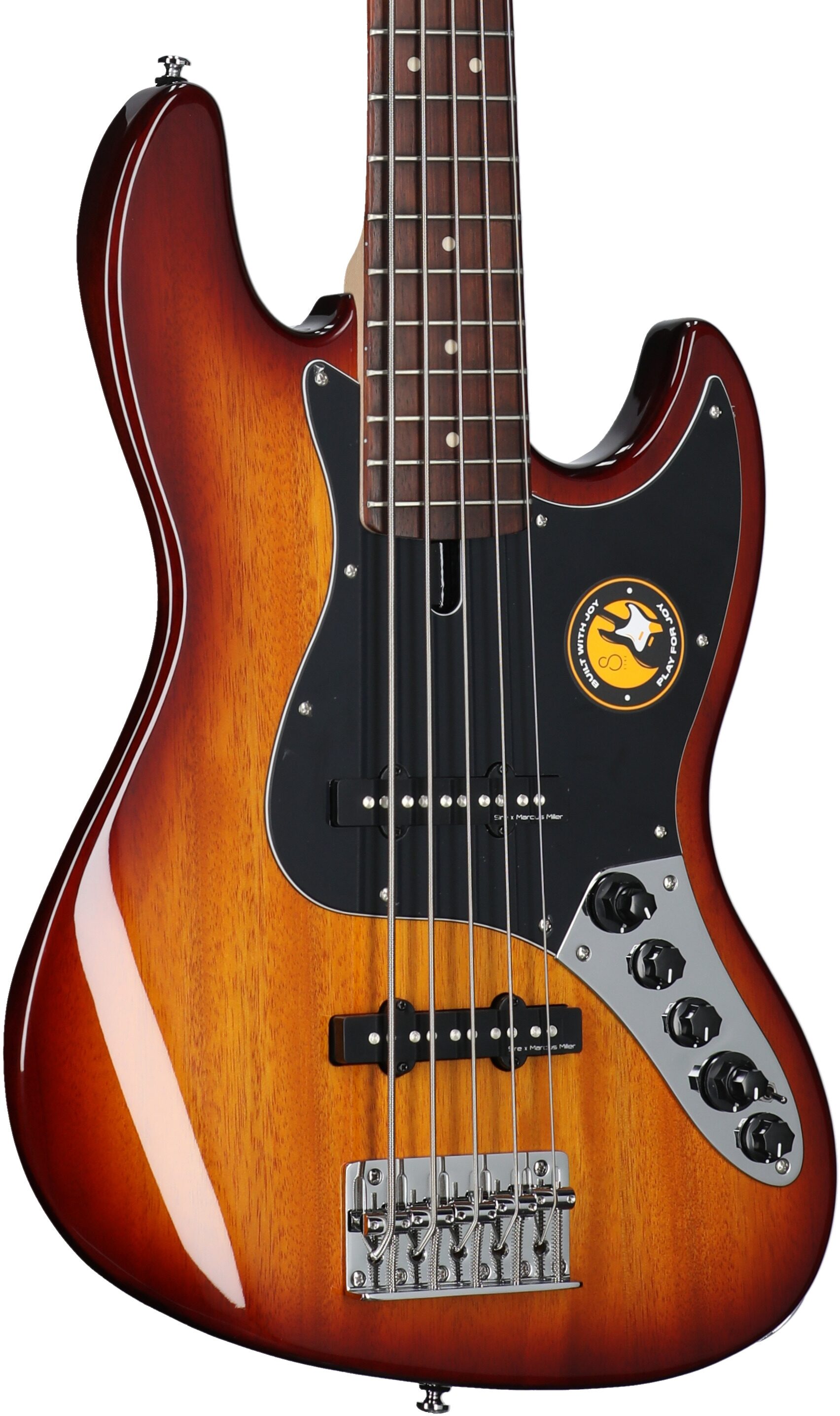 Sire Marcus Miller V3 Electric Bass, 5-String, Tobacco Sunburst, Full Left Front