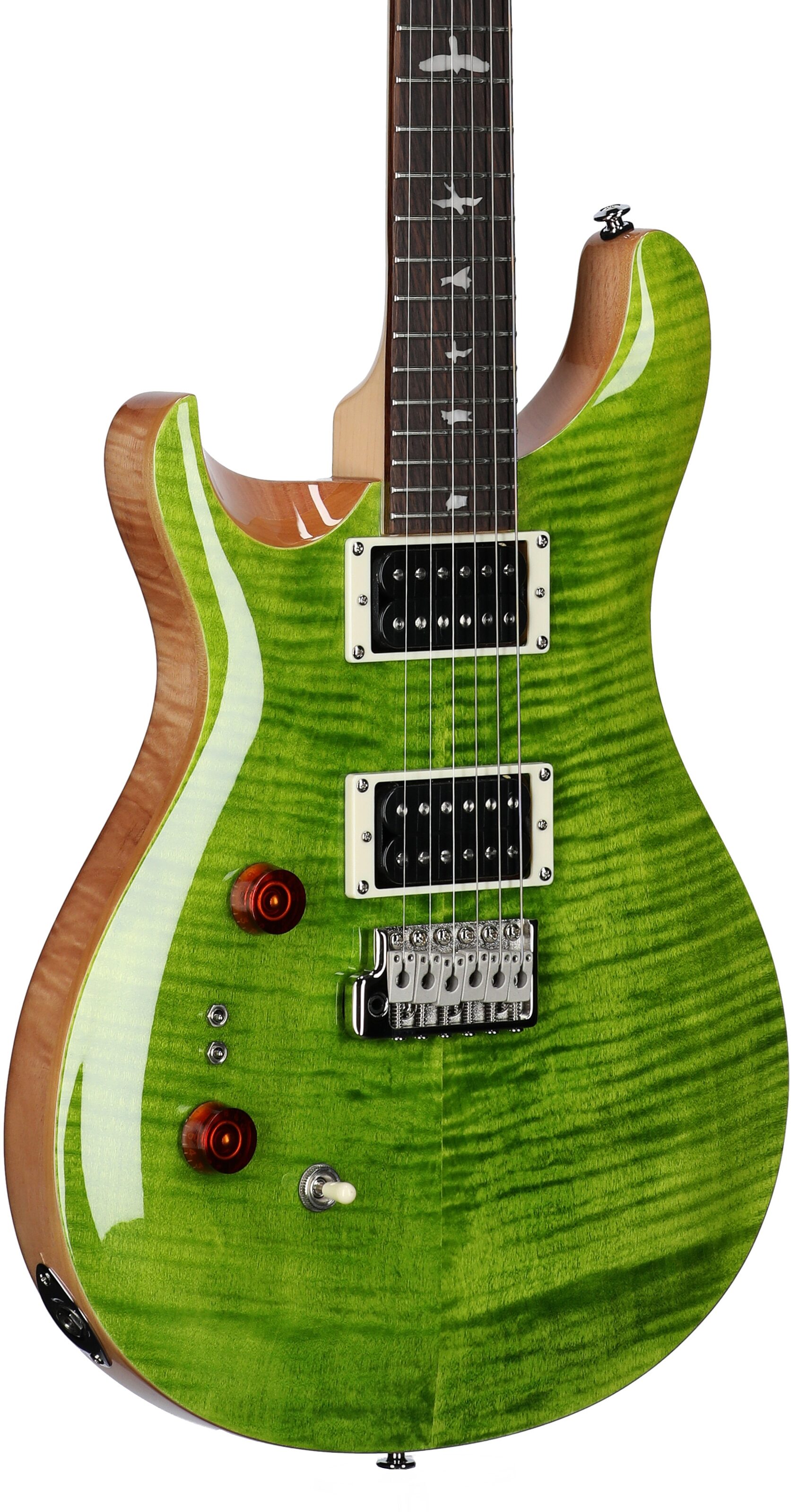 PRS Paul Reed Smith SE Custom 24-08 Electric Guitar, Left-Handed, Eriza Verde, Full Left Front