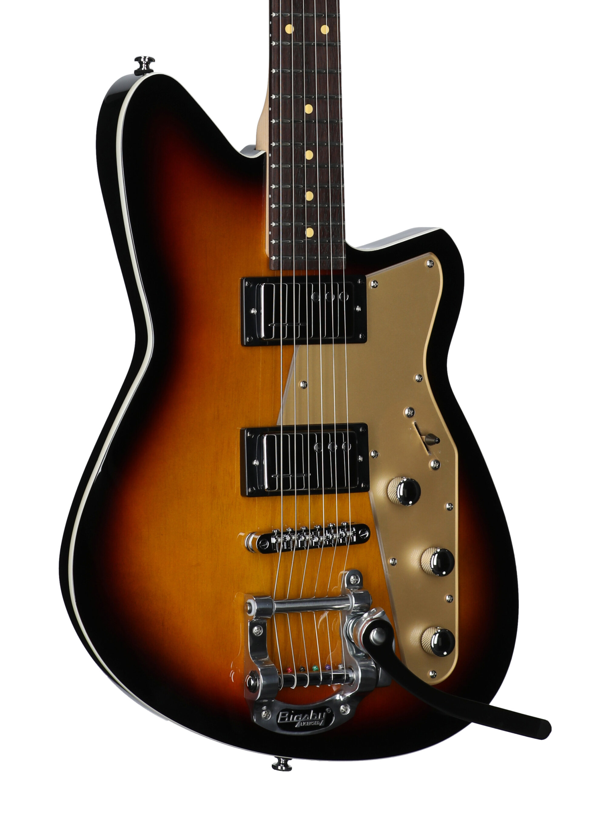 Reverend Jetstream HCB Electric Guitar, 3-Tone Burst, Full Left Front