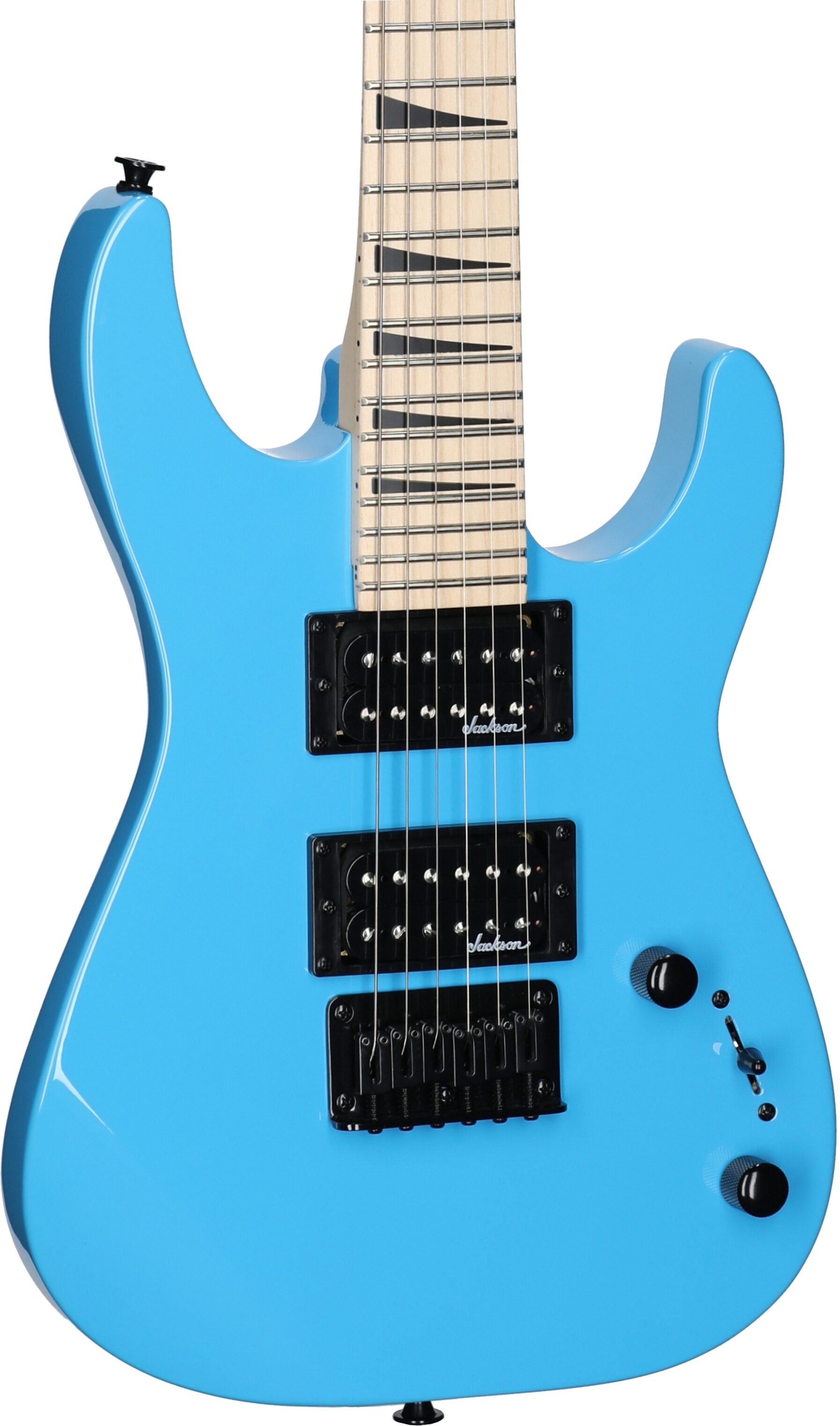 Jackson JS Series Dinky Minion JS1X 2/3-Scale Electric Guitar, Infinity Blue, Full Left Front