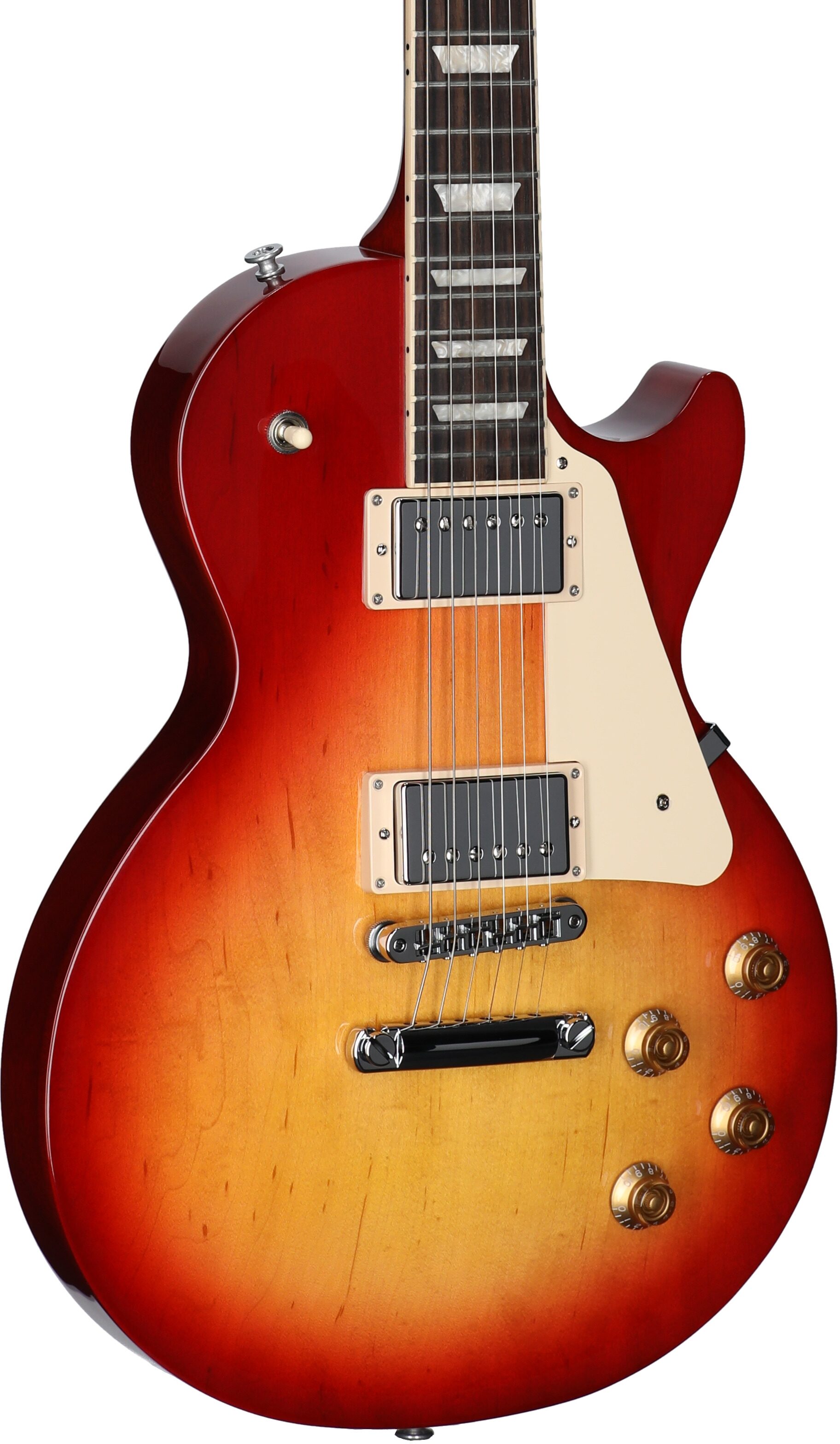 Gibson Les Paul Studio Electric Guitar (with Soft Case), Cherry Sunburst, Full Left Front