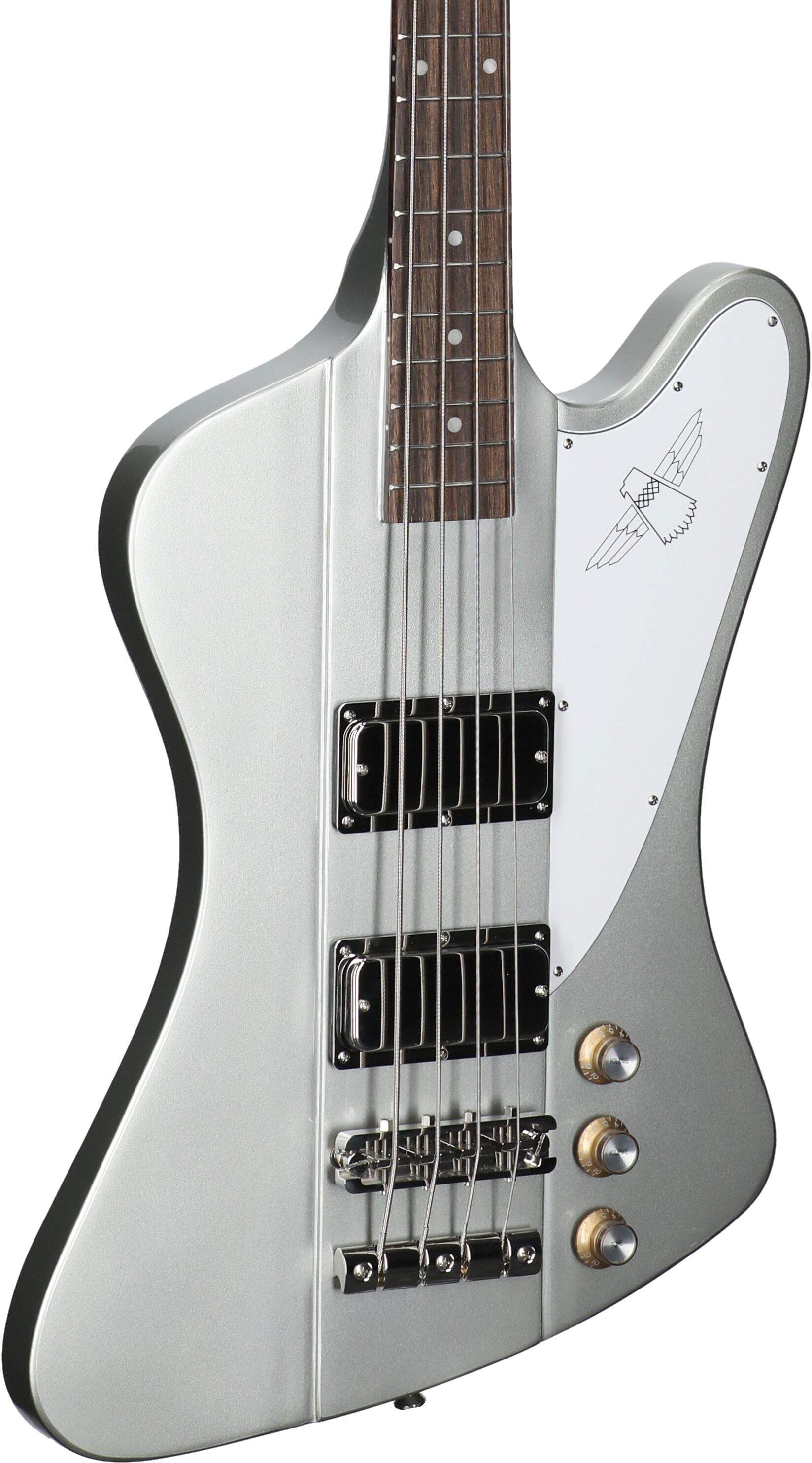 Epiphone Thunderbird '64 Electric Bass (with Gig Bag), Silver Mist, with Gig Bag, Open Box (Very Good), Full Left Front