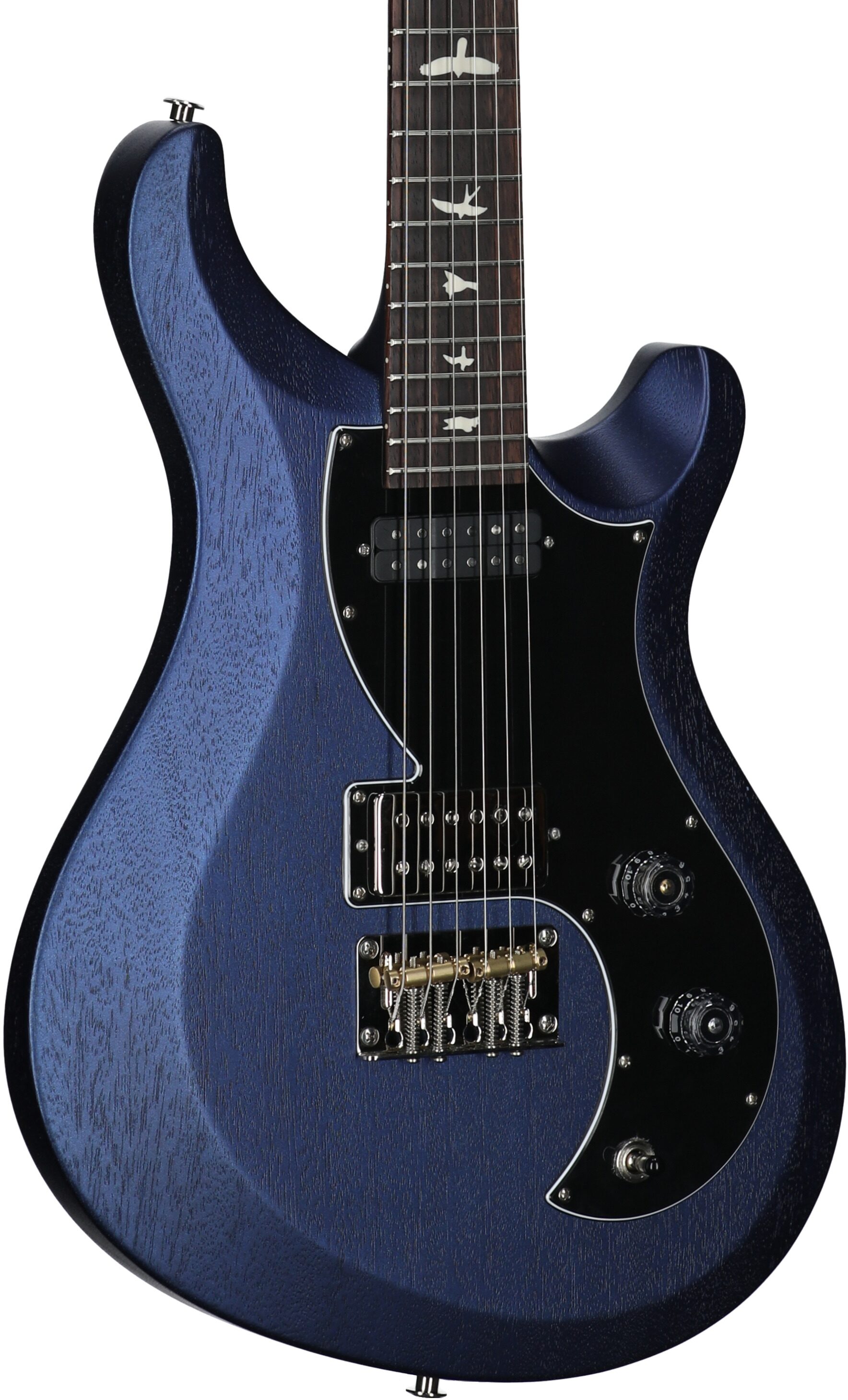 PRS Paul Reed Smith S2 Vela Satin Electric Guitar (with Gig Bag), Metallic Midnight, Full Left Front