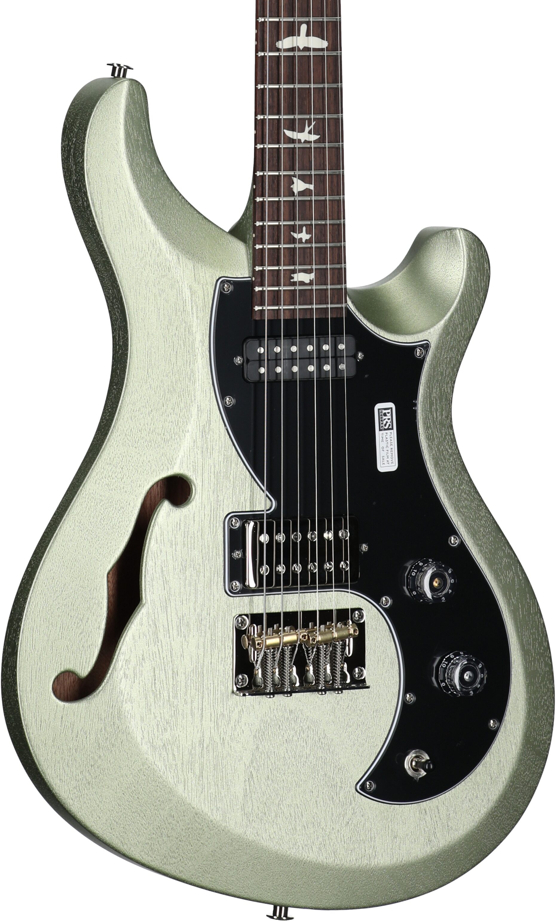 PRS Paul Reed Smith S2 Vela Semi-Hollowbody Electric Guitrar, Mavis Mint Metallic, Full Left Front