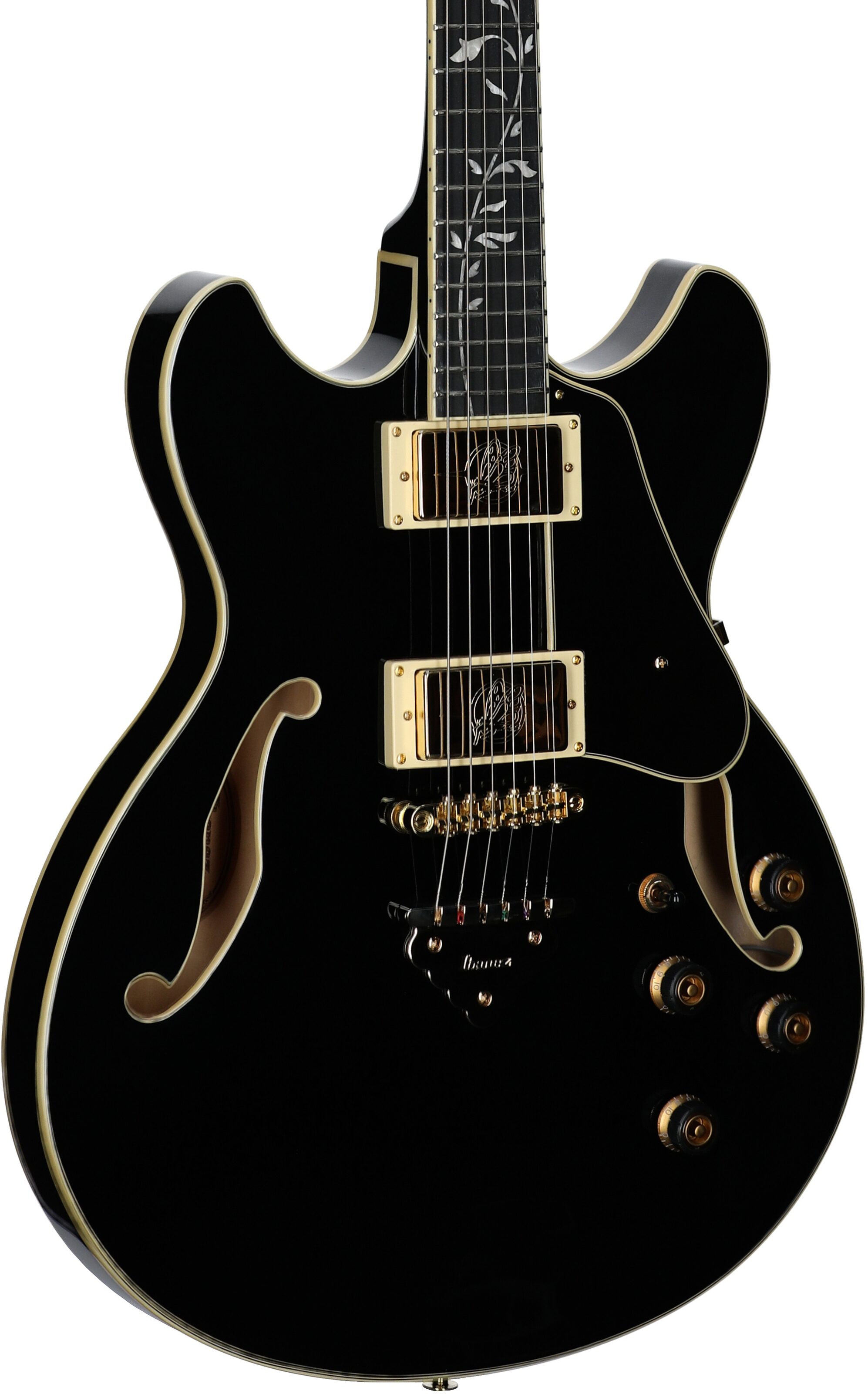 Ibanez AS93SP Artcore Expressionist Electric Guitar, Black, Full Left Front