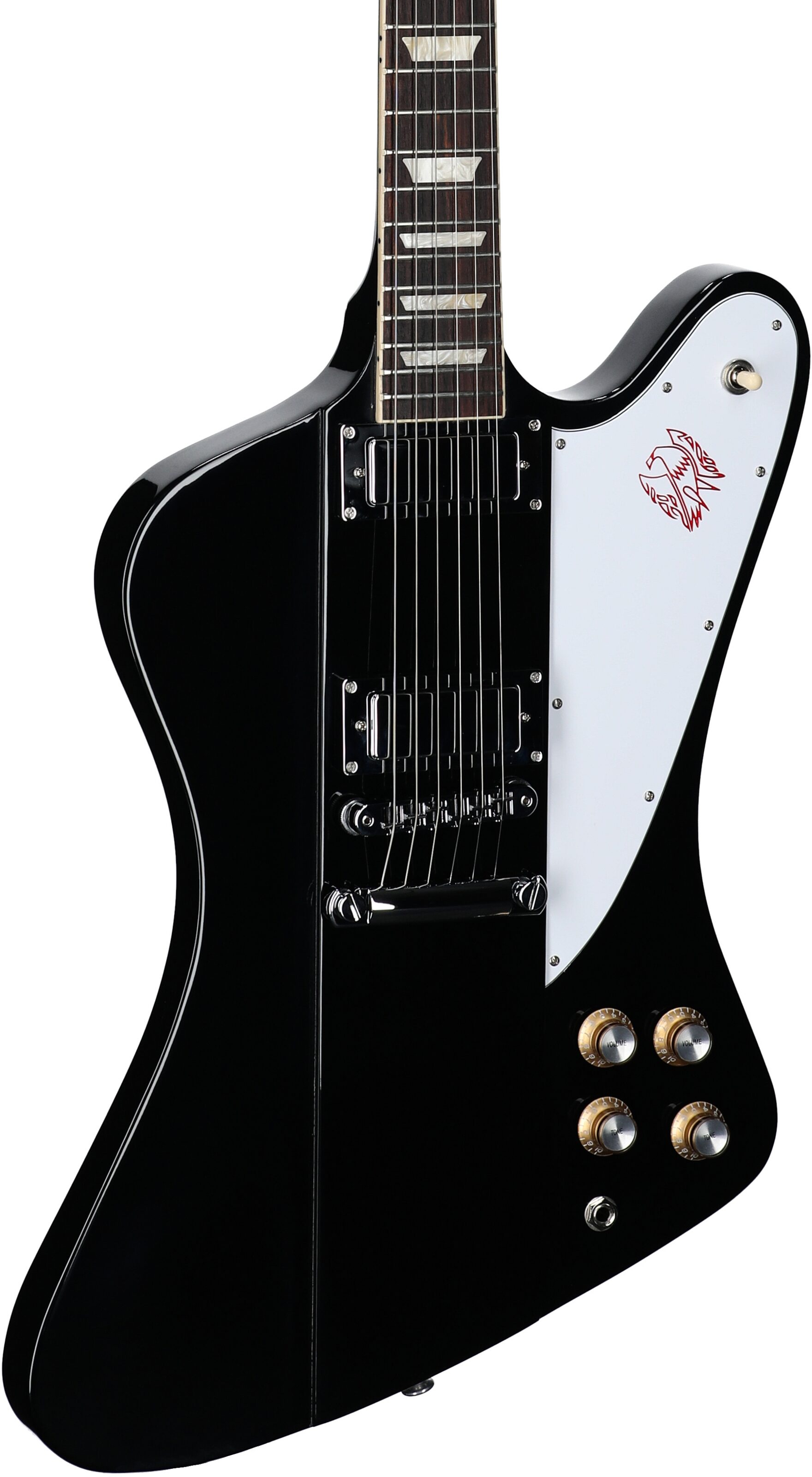 Gibson Firebird Platypus Electric Guitar (with Case), Ebony, Full Left Front