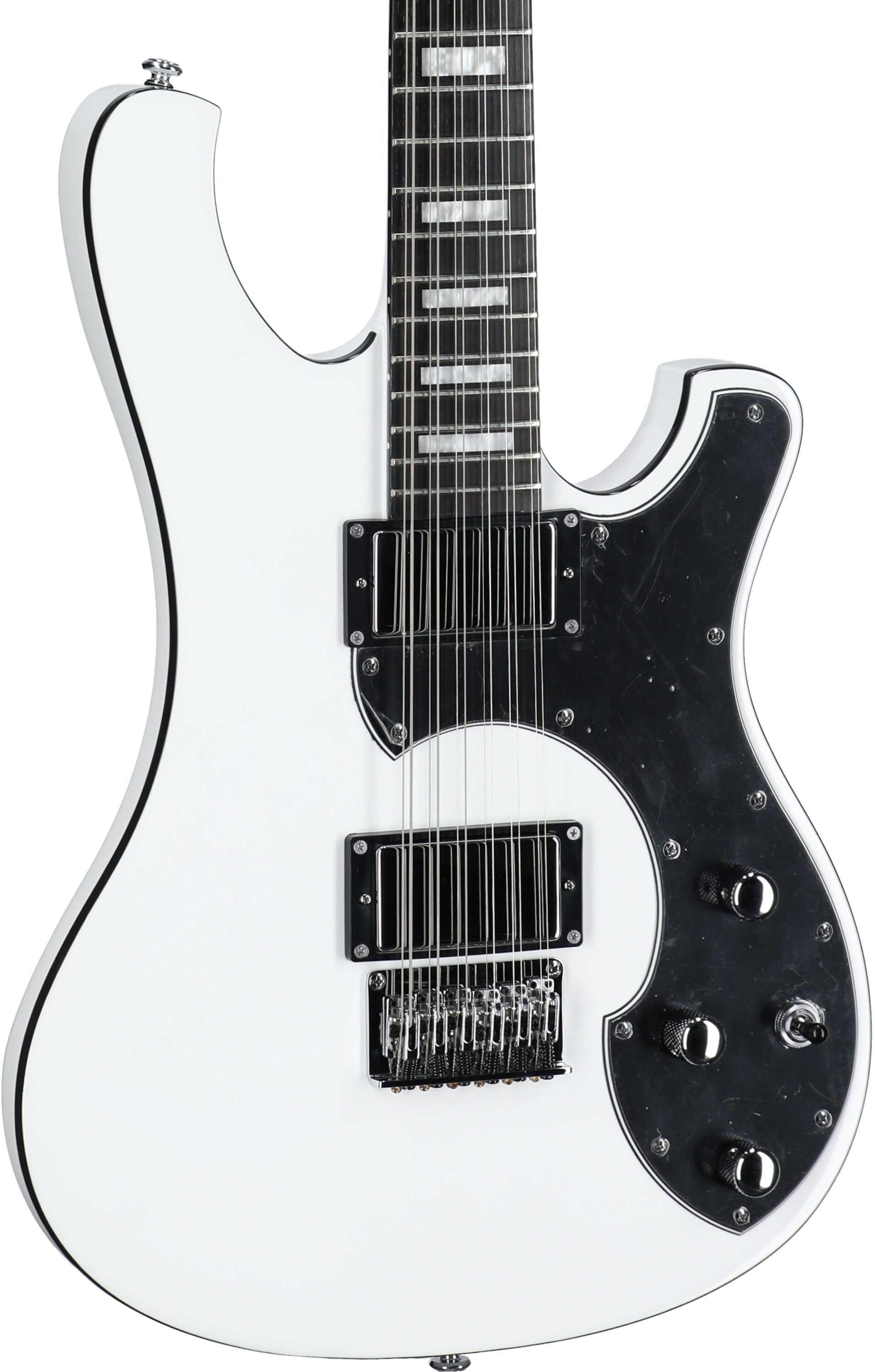Schecter Stargazer 12 Electric Guitar, 12-String, Gloss White, Full Left Front