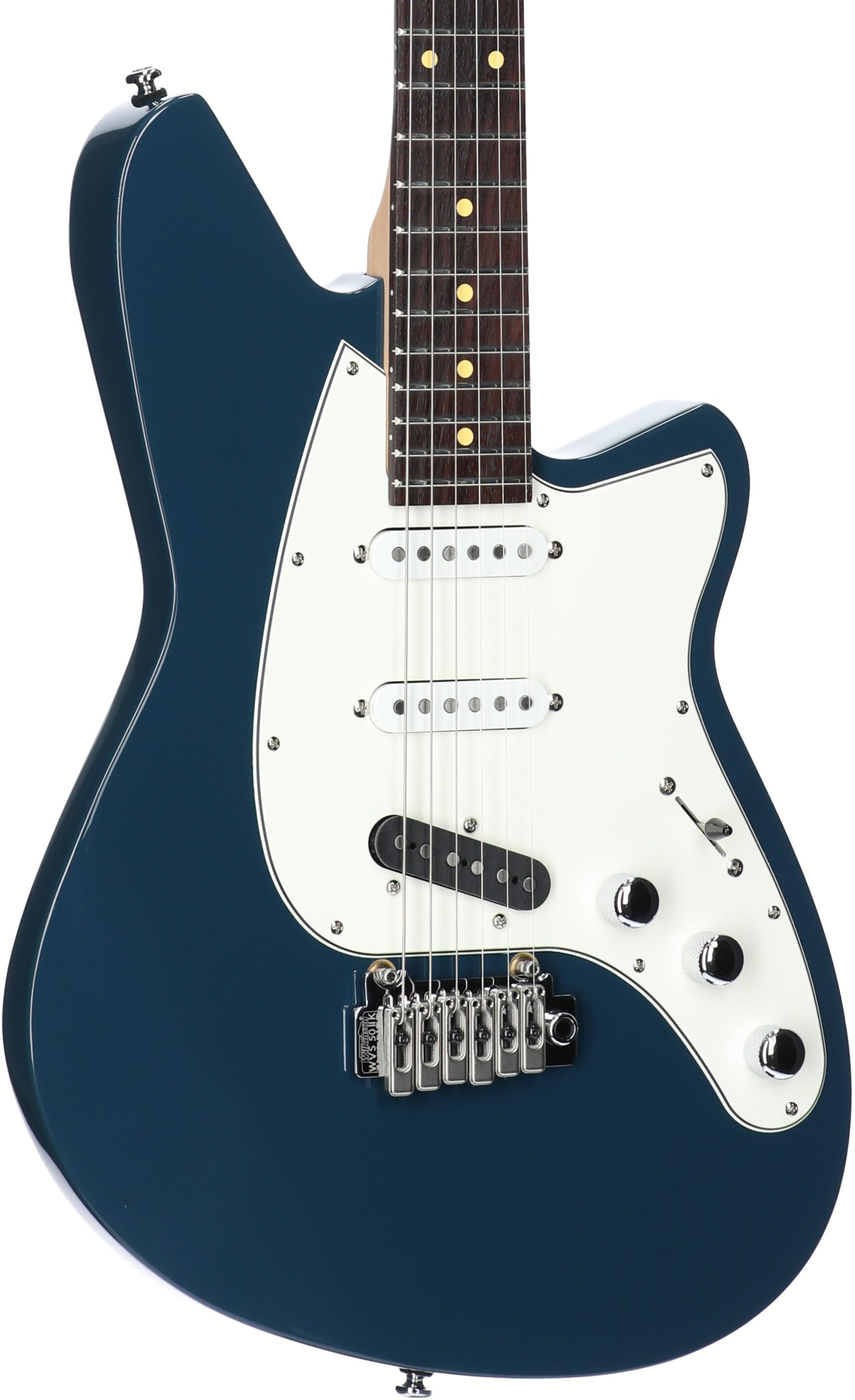 Reverend Six Gun TL Electric Guitar, High Tide Blue, Full Left Front