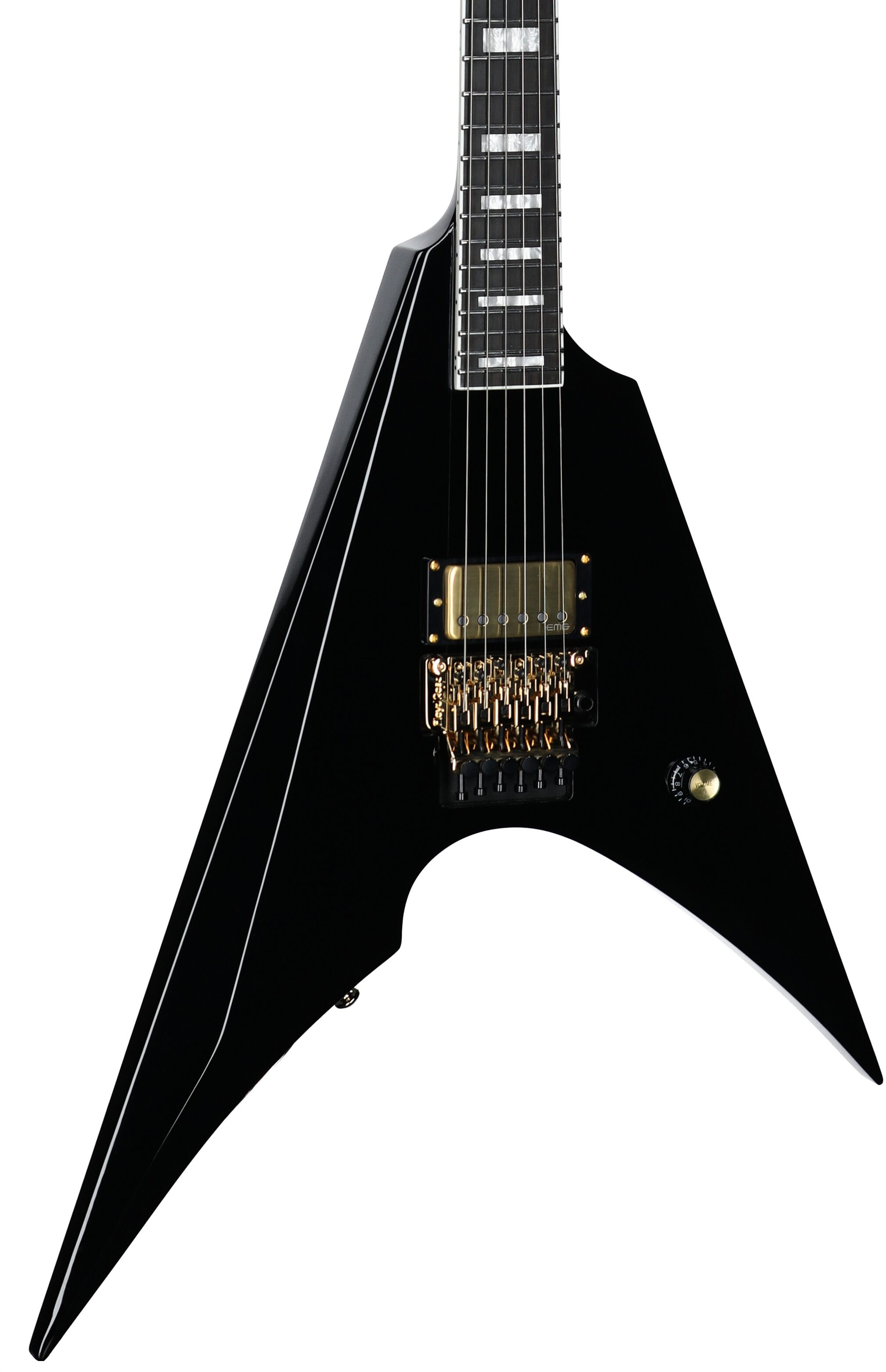 ESP LTD MSV-1 Mike Schleibaum Electric Guitar (with Case), Black, Open Box (Very Good), Full Left Front