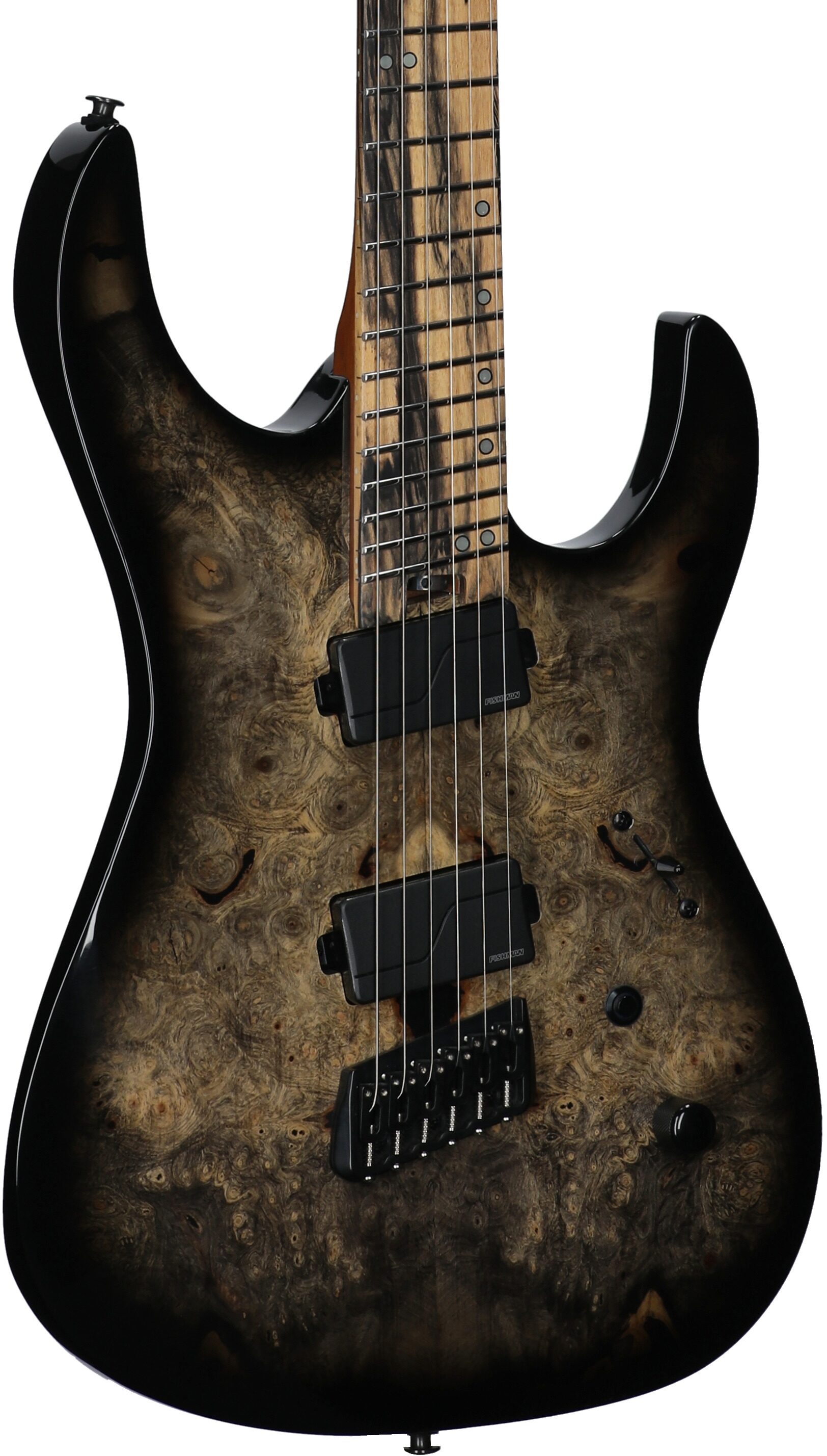 Legator Ninja 6 OD Multi-Scale Electric Guitar, Jupiter Burst, Full Left Front