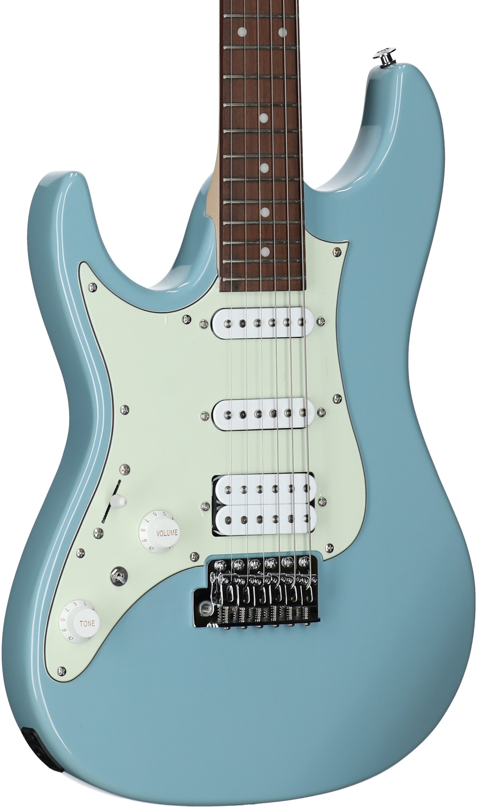 Ibanez AZ Essentials Electric Guitar, Left-Handed, Purist Blue, Full Left Front