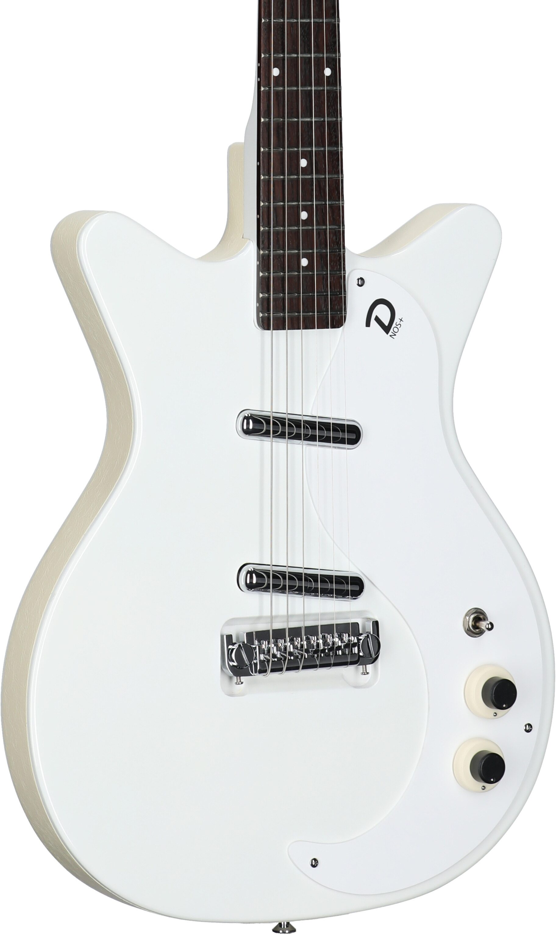 Danelectro '59 MOD NOS Electric Guitar, White, Full Left Front