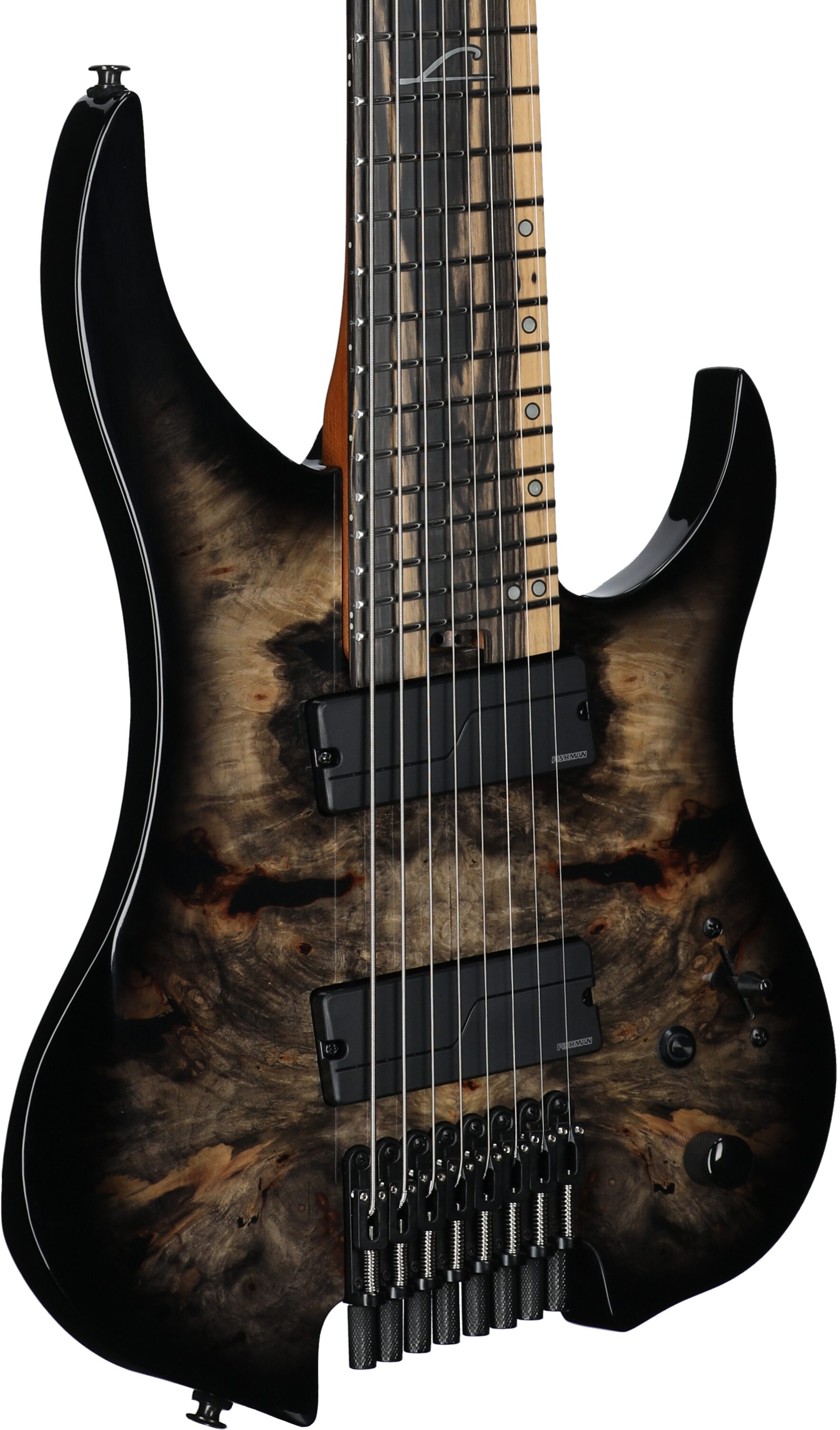 Legator Ghost G8FOD Multi-Scale Guitar (with Gig Bag), Jupiter Burst, Full Left Front