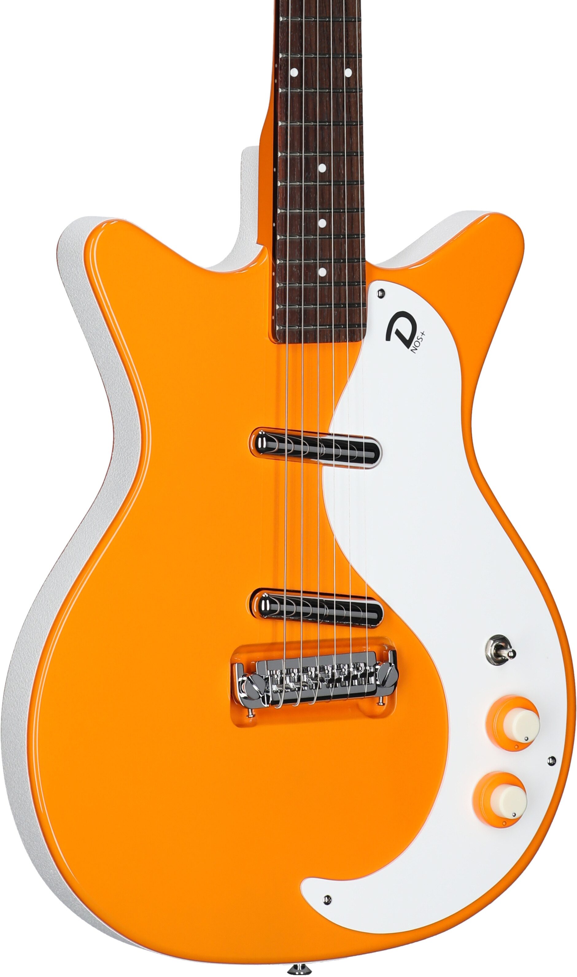 Danelectro '59 MOD NOS Electric Guitar, Orangeadelic, Full Left Front